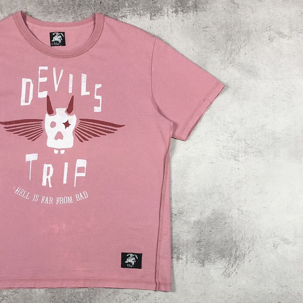 Vintage Y2K Devils Trip Skull Graphic Tee Size US M / EU 48-50 / 2 - 6 Thumbnail