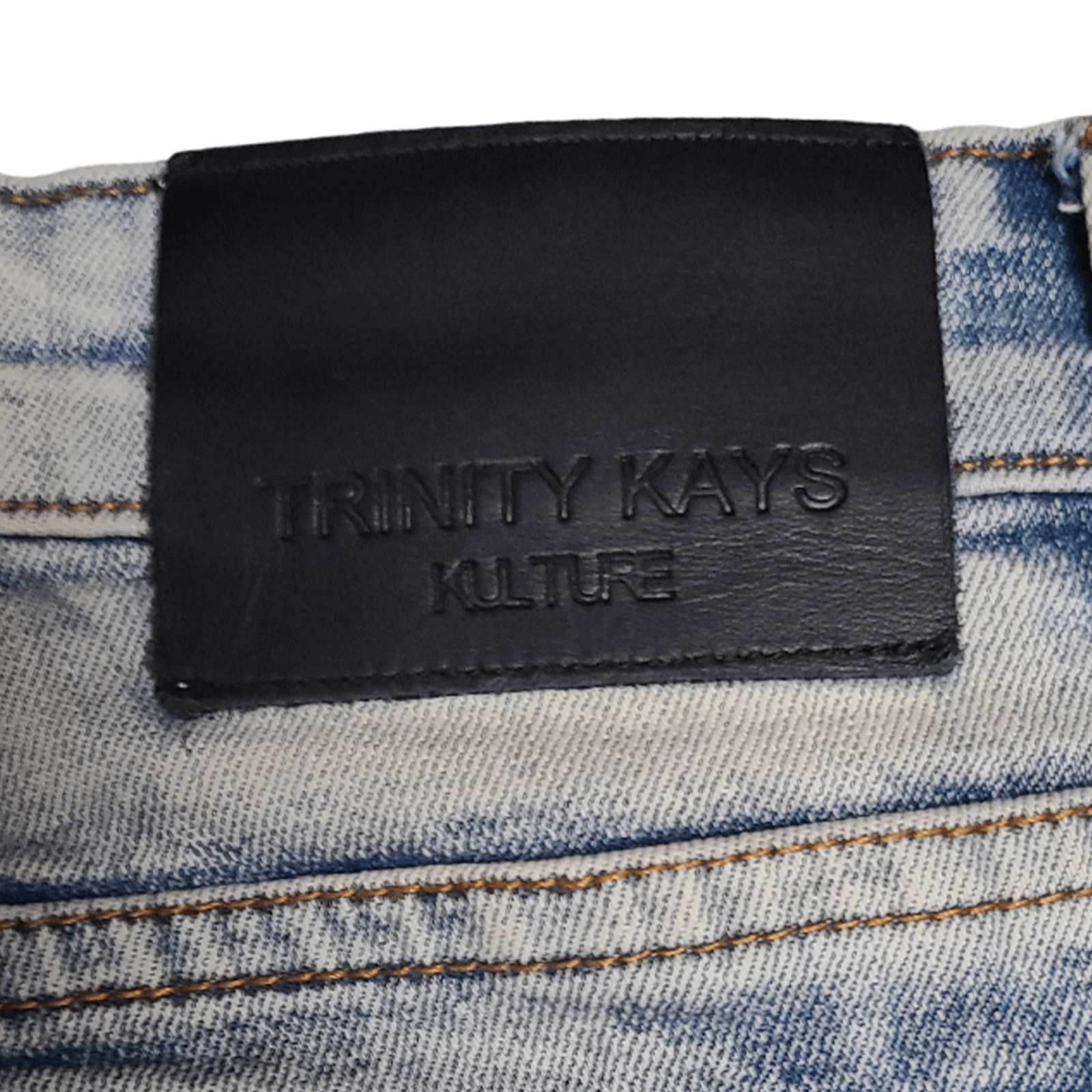 Other Trinity Kays Kulture Washed Denim Cargo Jeans - Size: XL Size US 36 / EU 52 - 5 Thumbnail