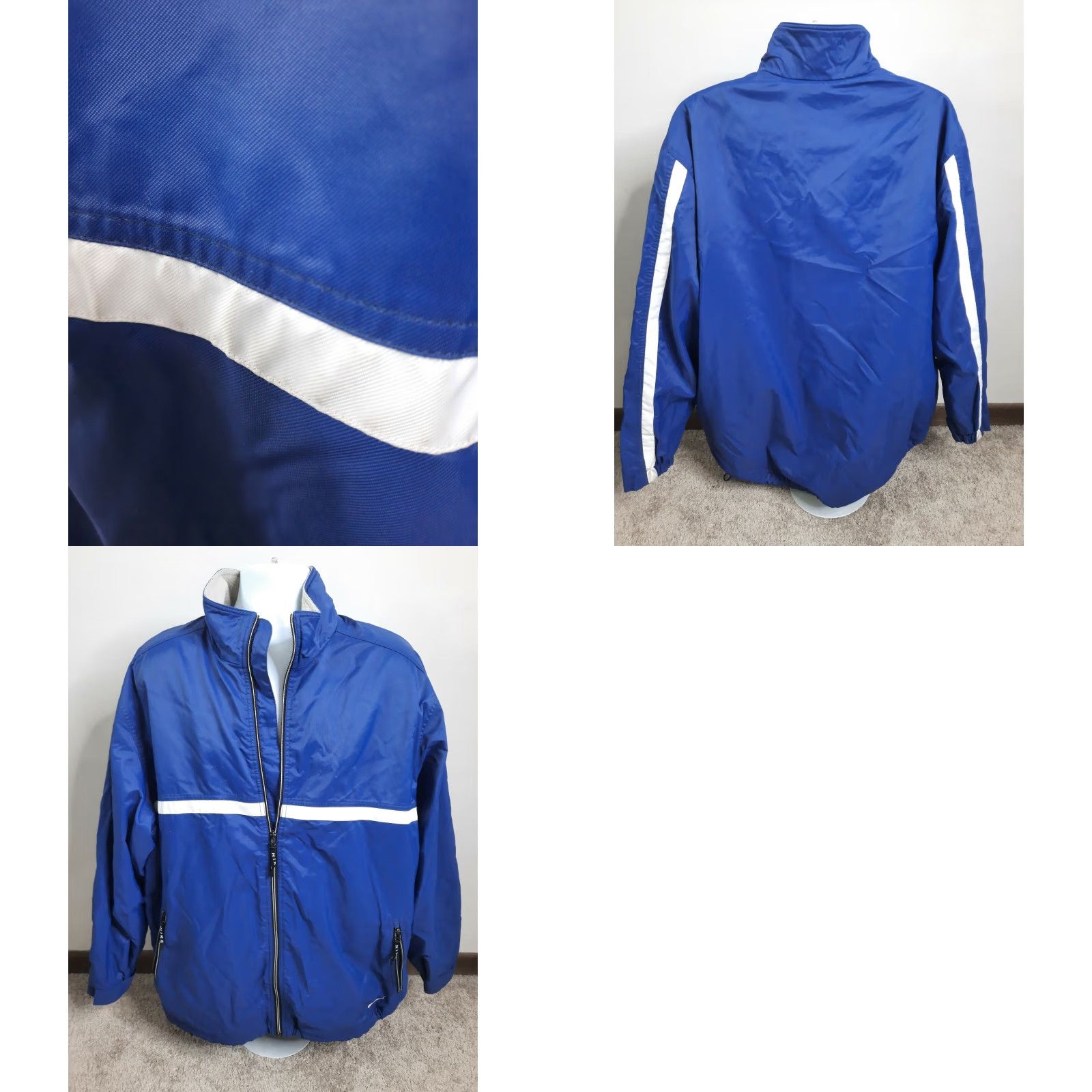 Nike VINTAGE Nike Jacket Parka Blue Size L Mens Winter Fleece-Lined Coat 00s Y2K Nike Dri-Fit Logo Nicely Styled Vtg Size US L / EU 52-54 / 3 - 8 Thumbnail