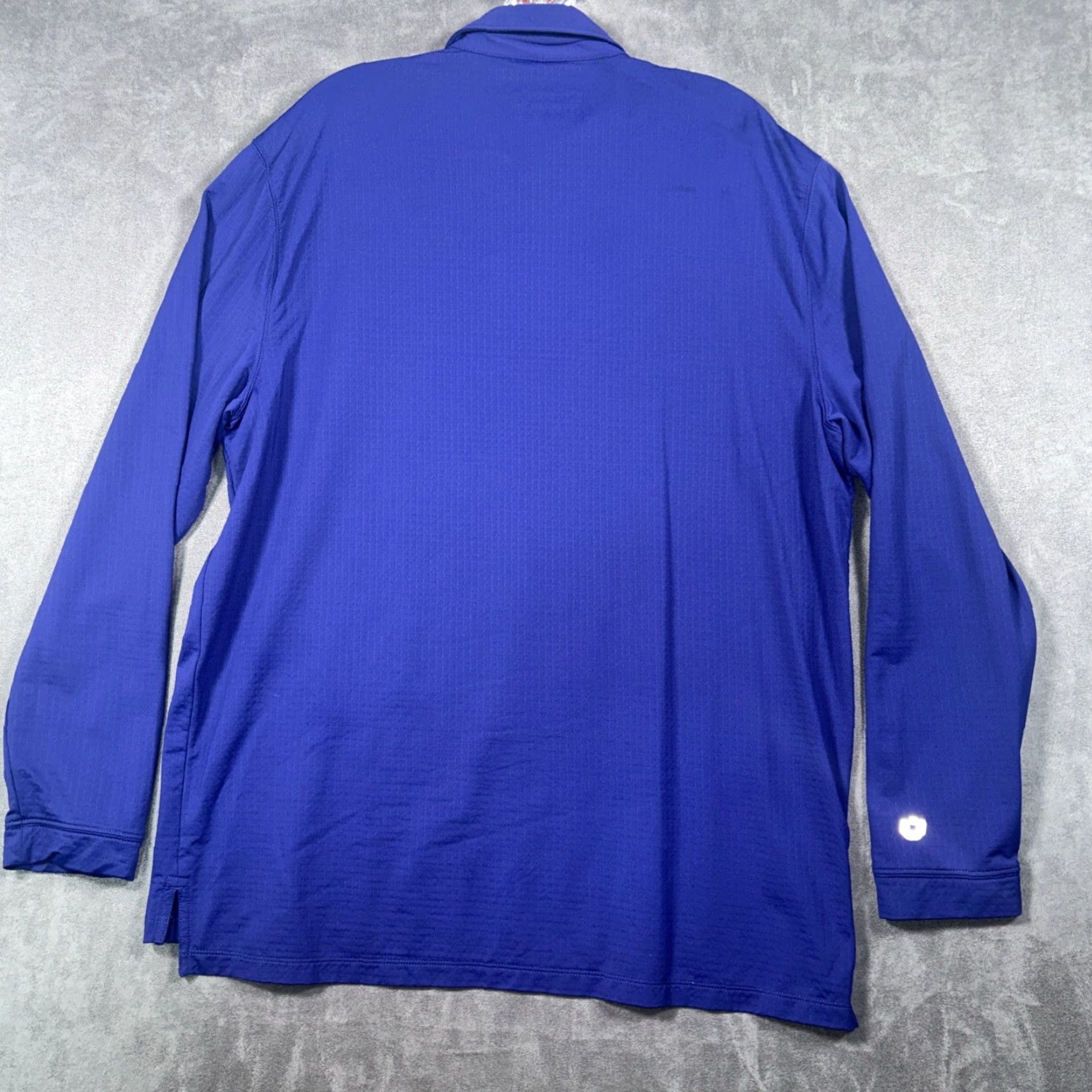 Vintage IBKUL Polo Shirt Mens L Blue Long Sleeve UPF 50 Quick Dry Performance Golf Shirt Size US L / EU 52-54 / 3 - 7 Thumbnail