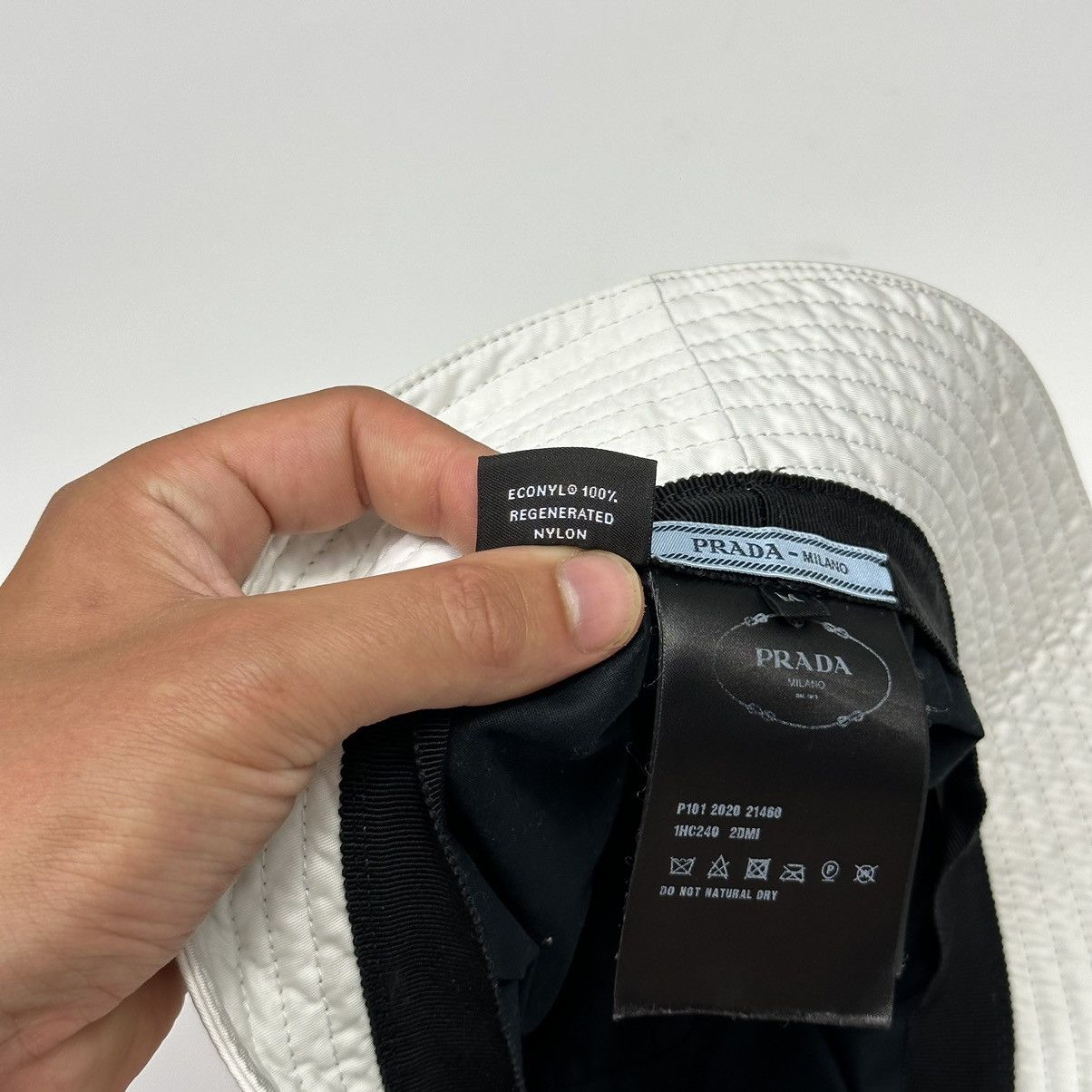 Prada Prada Milano 2020 Nylon Bucket Hat - S/M Size ONE SIZE - 12 Thumbnail
