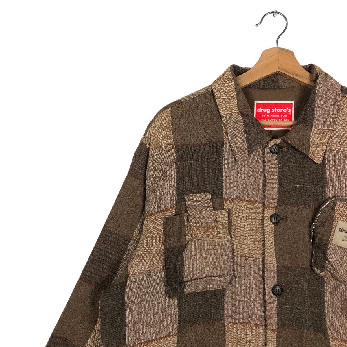 Hysteric Glamour 🔥Vintage Wool Jacket Drug Store Japan Made Size US M / EU 48-50 / 2 - 4 Thumbnail