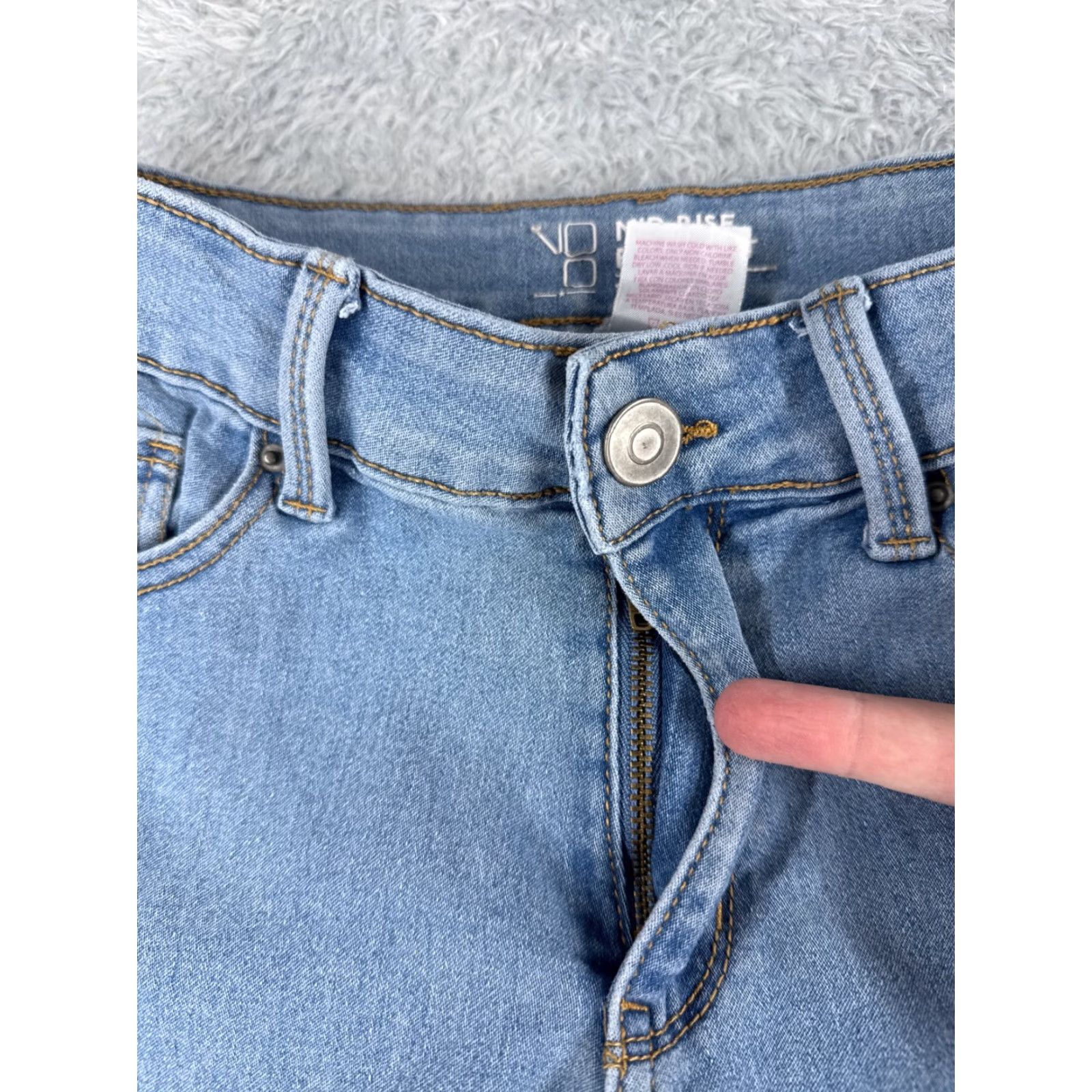 Vintage No Boundaries Jeans Bootscut Denim 27x30 Womens 9 Blue Cotton 5-Pocket Mid Rise Regular Inseam 30in Vintage: No Size 30" / US 8 / IT 44 - 5 Thumbnail