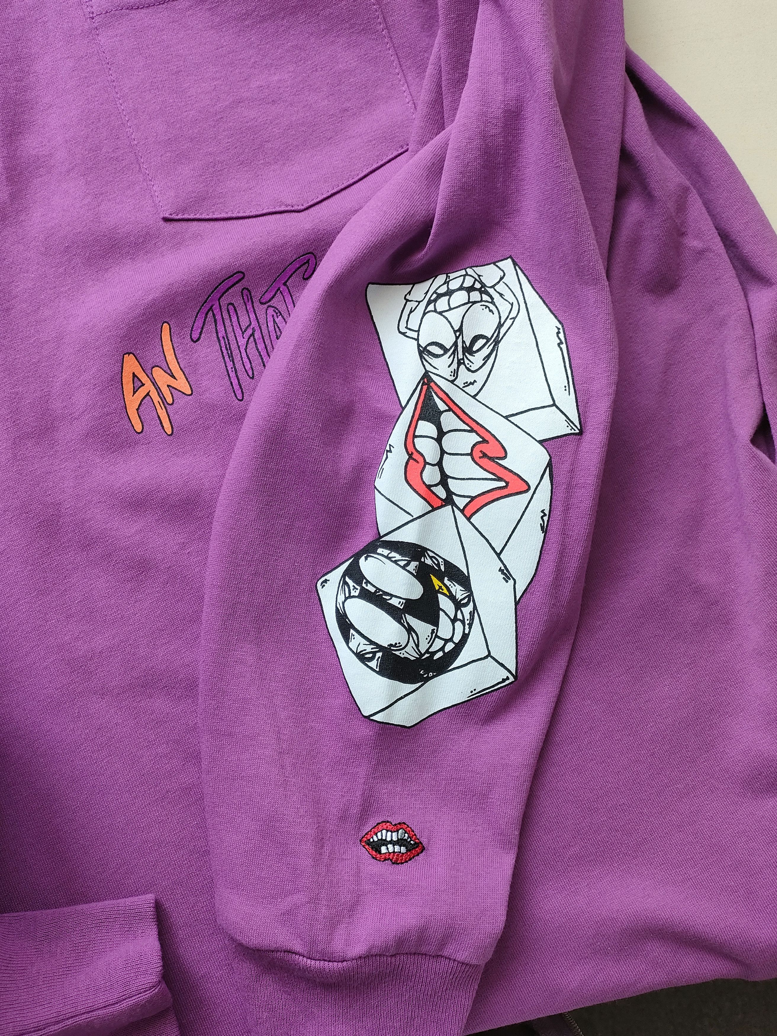 アイドル Chrome Hearts Matty Boy PURRELLE Chrome Hearts Matty Boy PURRELLE Graffiti Long Sleeve Polo