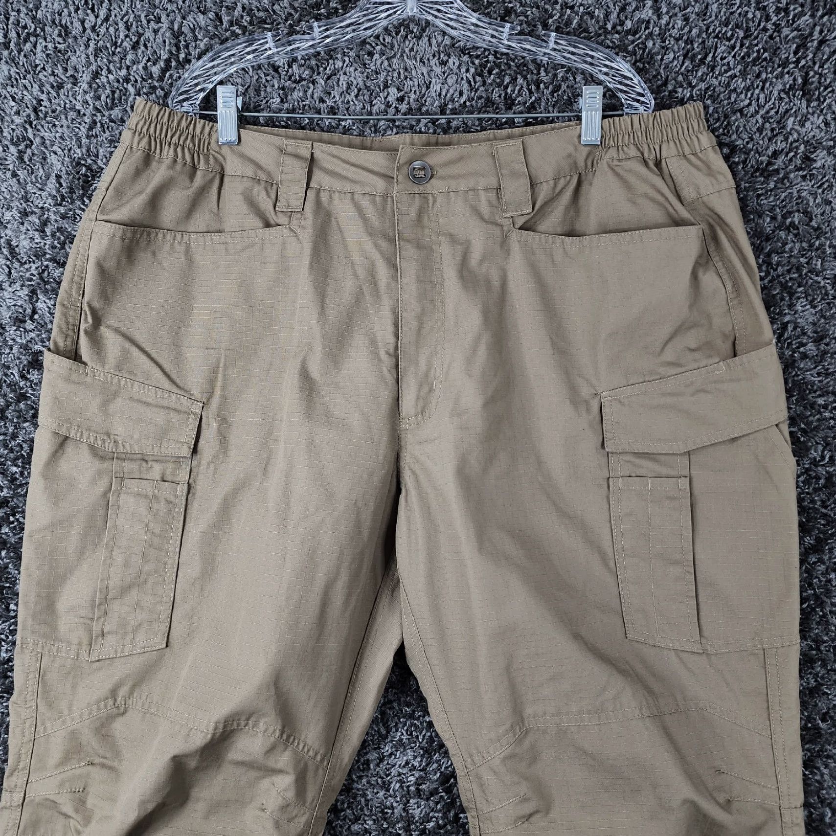 Vintage Free Soldier Cargo Pants Mens Tactical Beige Cotton Blend Size 42x31 Size US 42 / EU 58 - 2 Thumbnail