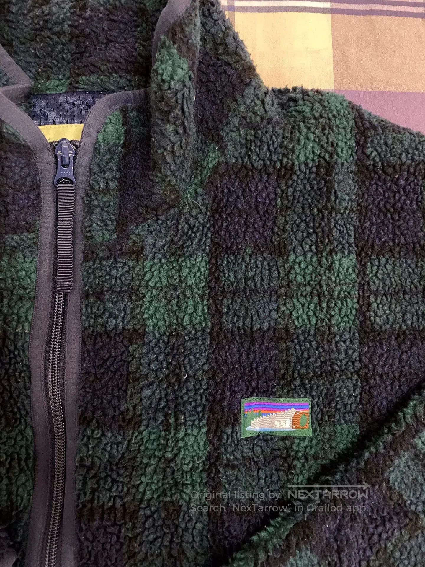 Beams Japan plaid fleece jacket with zip front. Size US M / EU 48-50 / 2 - 2 Thumbnail