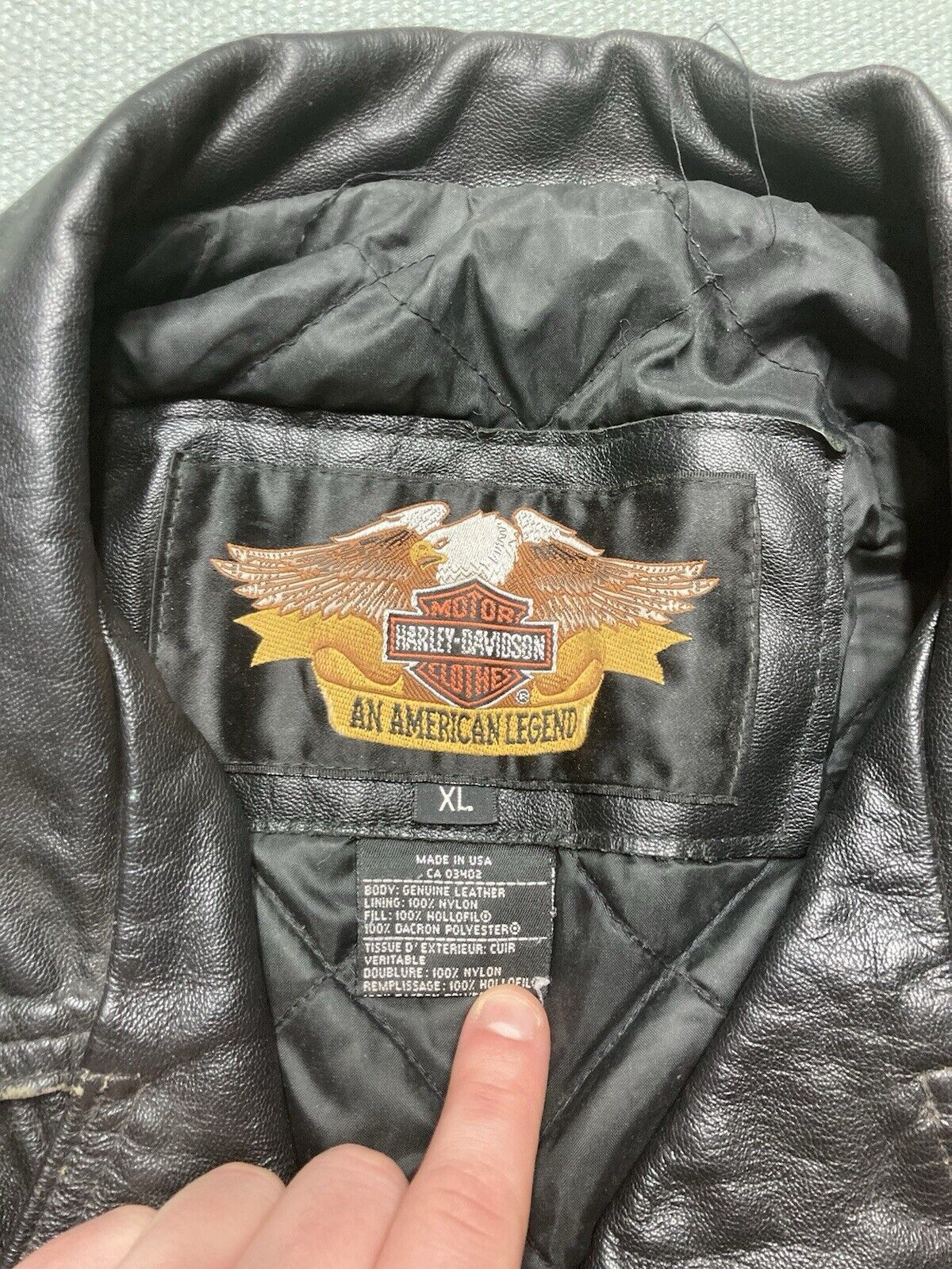Harley Davidson × Vintage Harley Davidson leather jacket biker shovelhead belted XL Size US XL / EU 56 / 4 - 8 Thumbnail