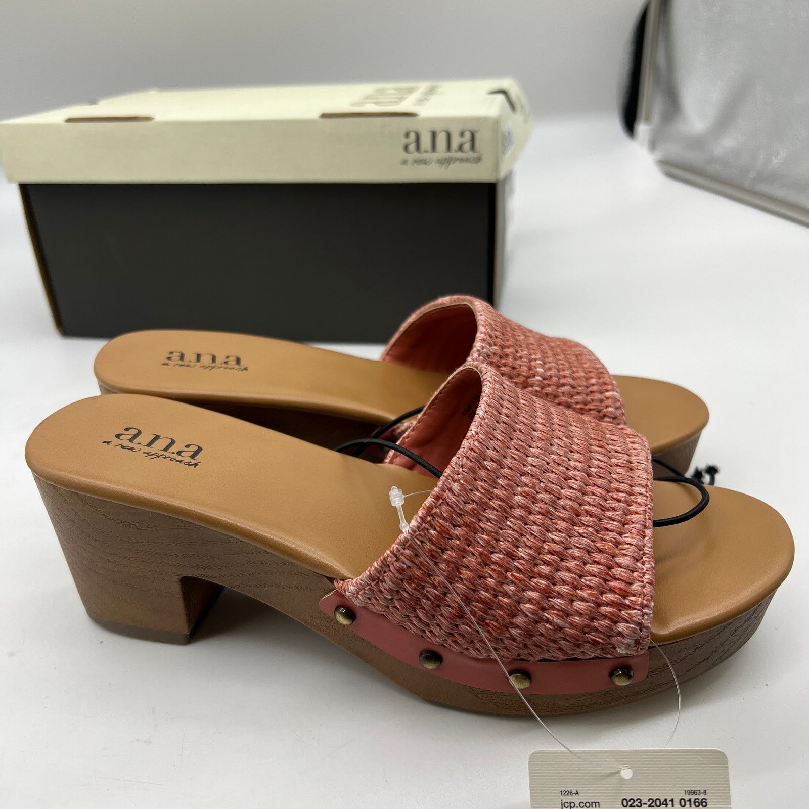 Other a.n.a Womens Robinson Heeled Sandals Terracotta Size US 6.5 / IT 36.5 - 5 Thumbnail