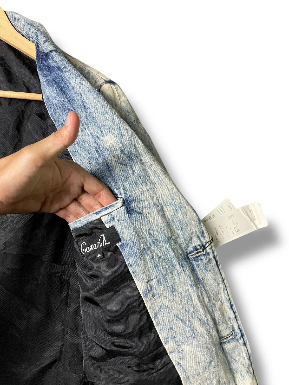 Japanese Brand Cavaria Distressed Denim Jacket (3) Size US XXS / EU 40 - 10 Thumbnail