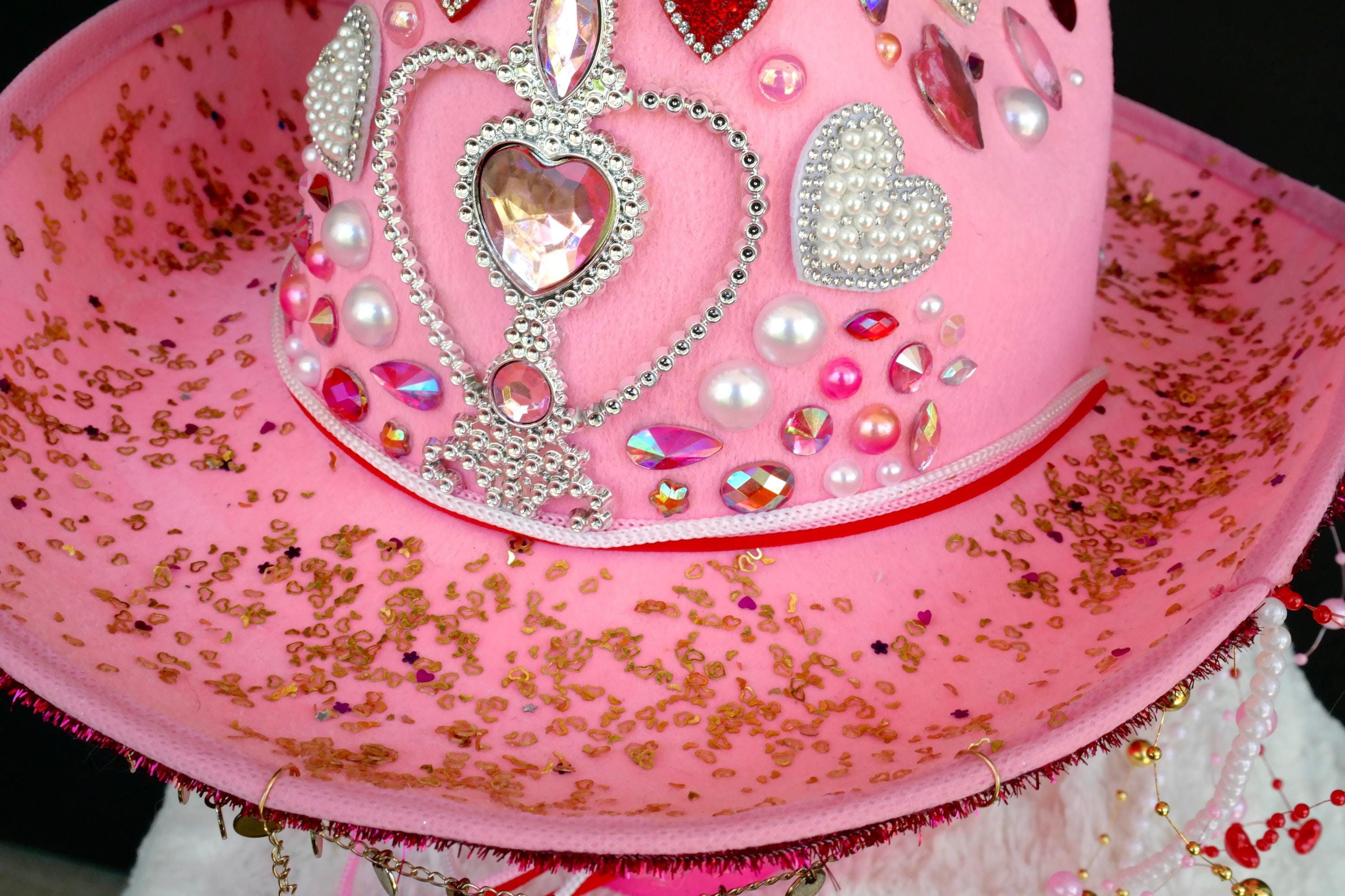 Handmade Princess in Pink Cowgirl Hat Size ONE SIZE - 3 Thumbnail