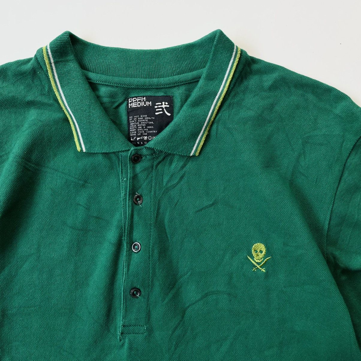 PPFM ‼️SALE‼️ PPFM Skull Polo Long Botton Down Shirt Size US M / EU 48-50 / 2 - 3 Thumbnail