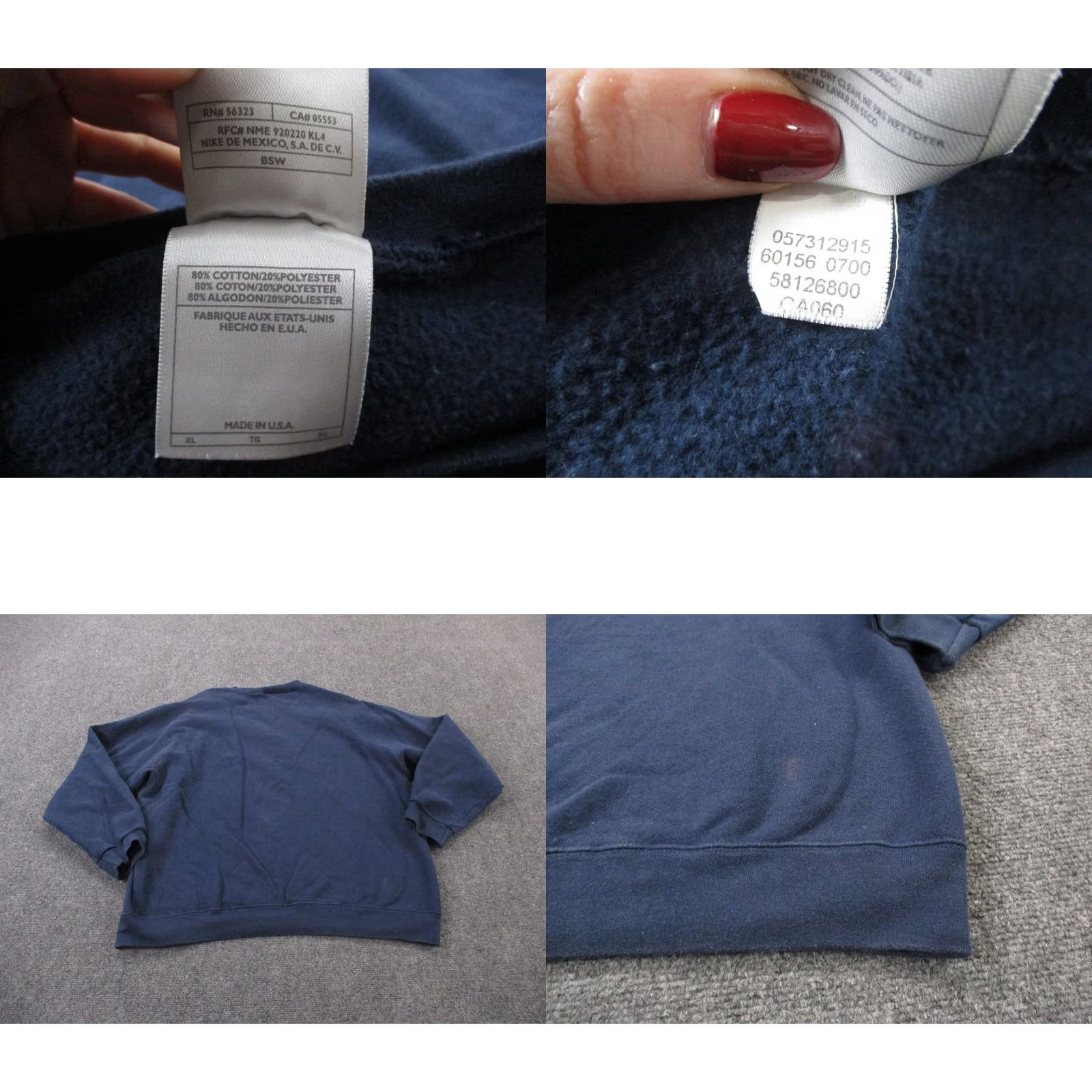 Nike VINTAGE Nike Sweatshirt Mens XL Blue Crew Pullover Logo USA 90s Sweatshirt Mens XL Blue Logo Pullover Sweatshirt Nike 90s USA Made Size US XL / EU 56 / 4 - 8 Thumbnail