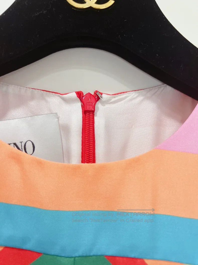 Valentino Valentino Rainbow silk dress Size M / US 6-8 / IT 42-44 - 6 Thumbnail