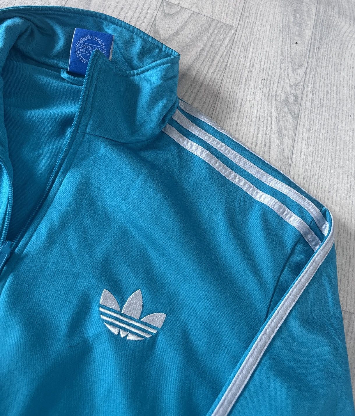 Adidas Vintage Adidas Firebird Jacke – Türkis, Größe M Size US M / EU 48-50 / 2 - 2 Thumbnail