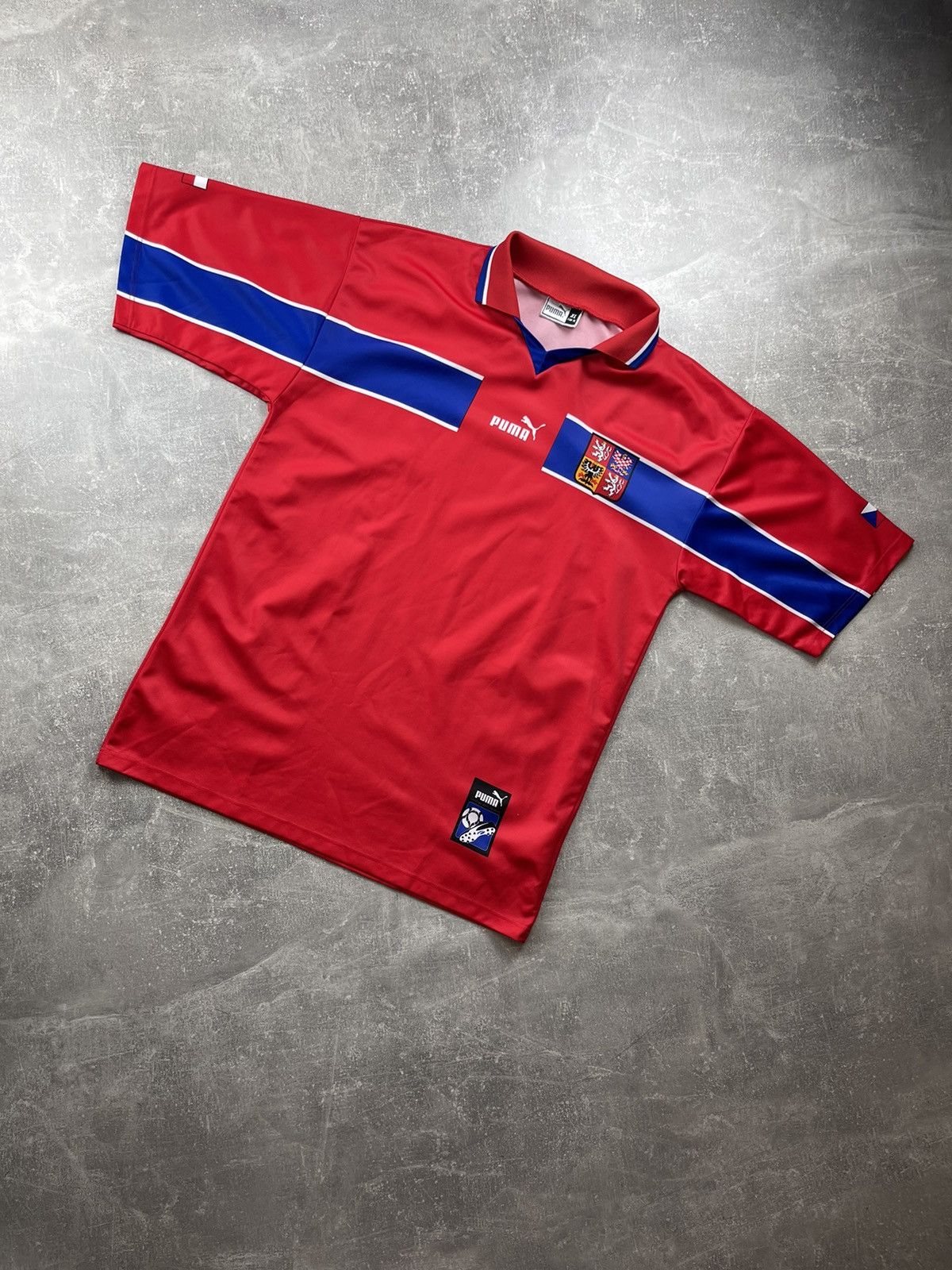 Puma Czech Republic Puma Football Shirt 00s Euro Soccer Jersey Size US XL / EU 56 / 4 - 1 Thumbnail