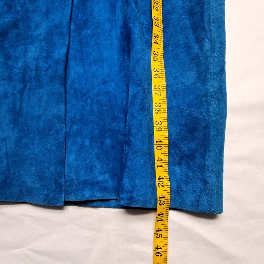 Vintage Vintage Blue Suede Peplum Bennetts Dress Womens Size 6 80s Size M / US 6-8 / IT 42-44 - 19 Thumbnail