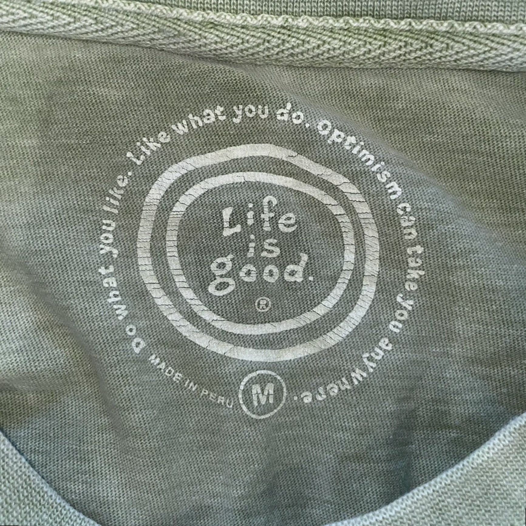 Life is Good Life is Good Men's T-Shirt Regular Size M Green Graphic Tee 2020s Size US M / EU 48-50 / 2 - 4 Thumbnail