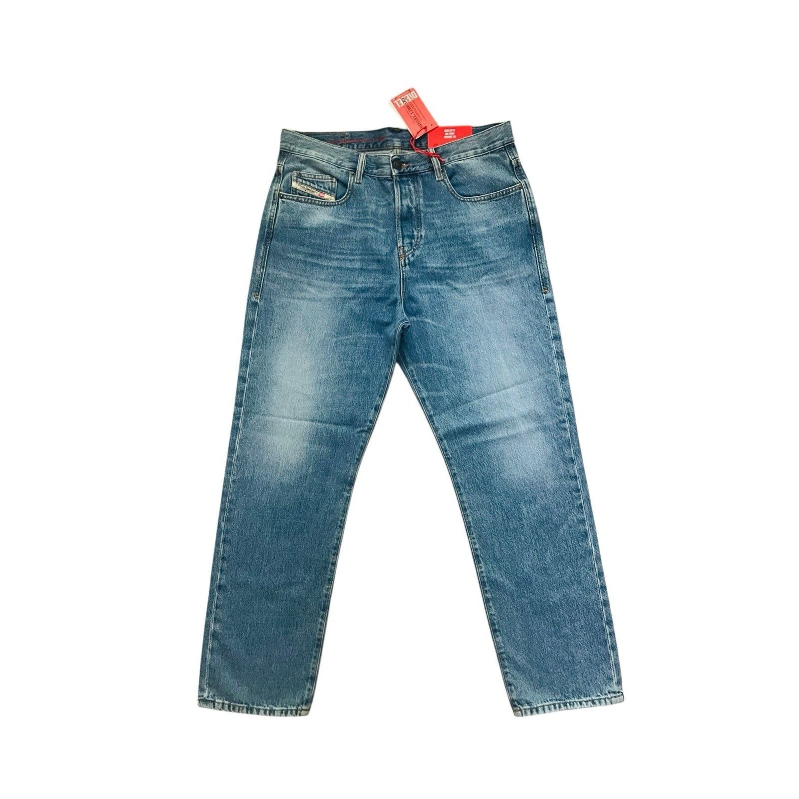 Diesel Diesel Mens Viker Straight Jeans 09C15 Blue $225 Size 34/30 Size US 34 / EU 50 - 1 Thumbnail