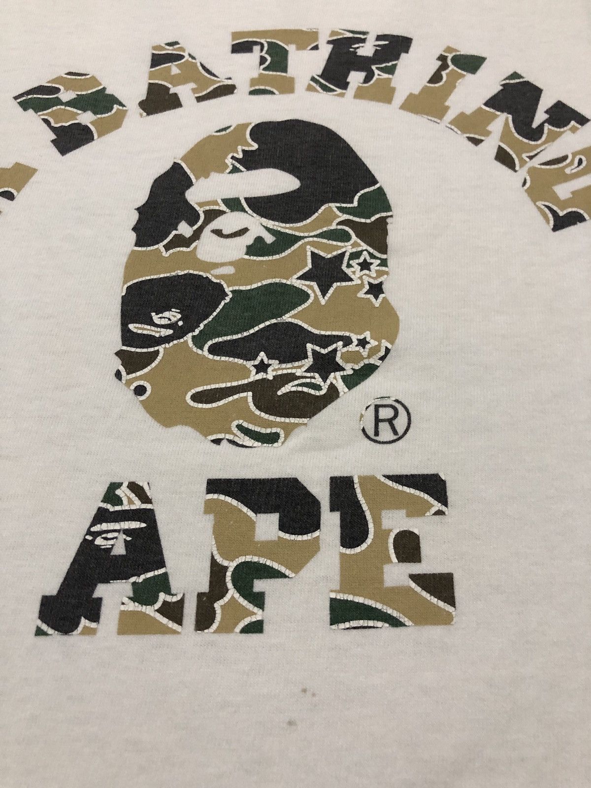 Bape × Vintage Star Camo College Tee Size US L / EU 52-54 / 3 - 7 Thumbnail