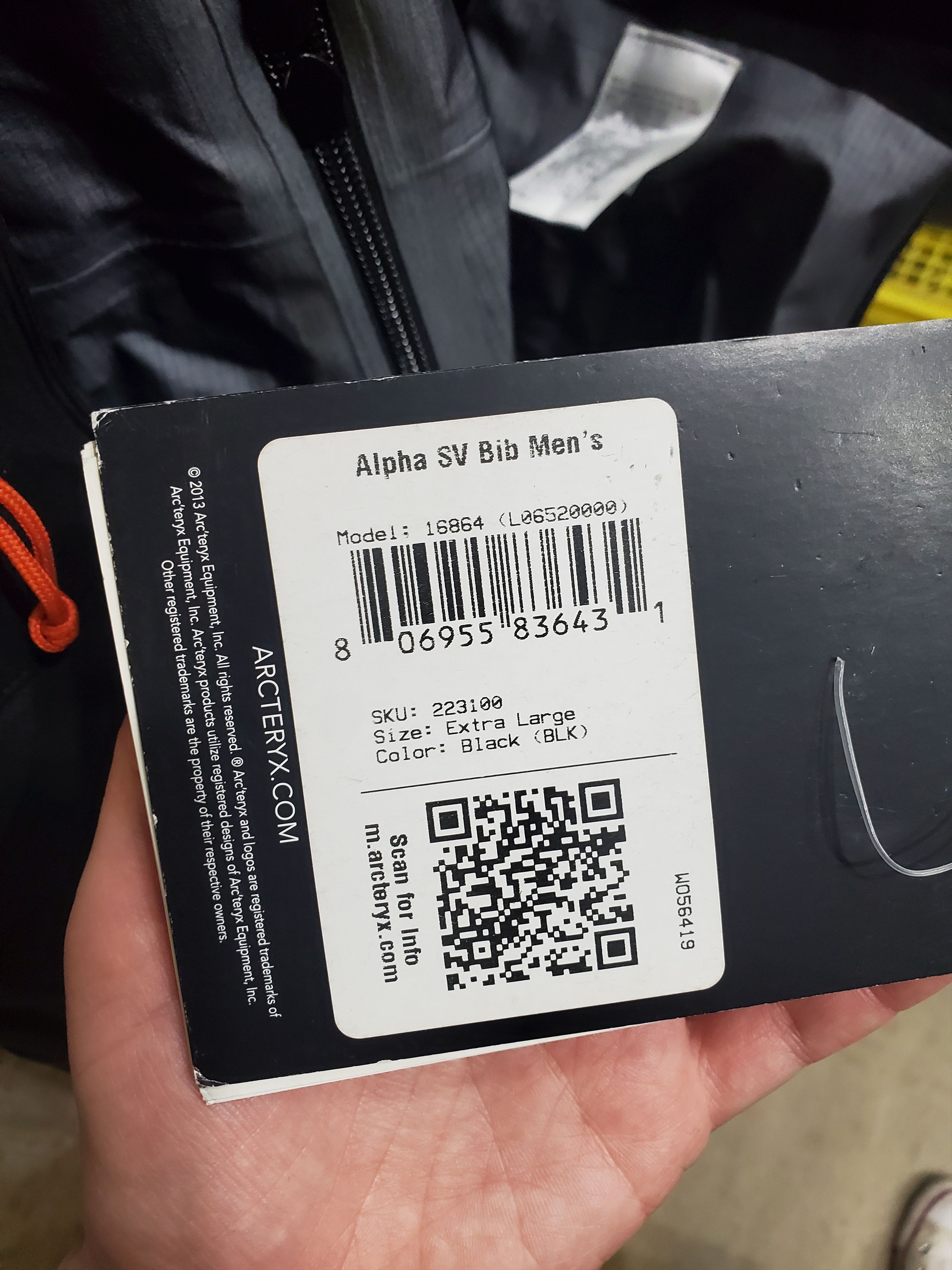 Arc'teryx Arc'Terx Men's Alpha SV Bib Size US 41 - 6 Thumbnail