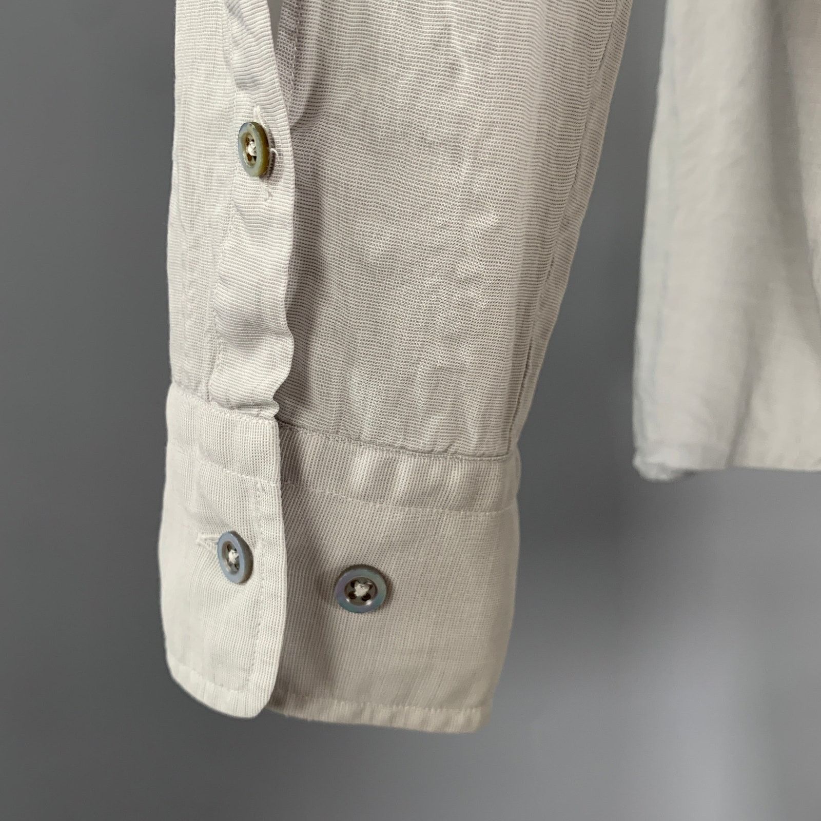 Jil Sander JIL SANDER Size M Grey Cotton Button Up Long Sleeve Shirt Size US M / EU 48-50 / 2 - 4 Thumbnail