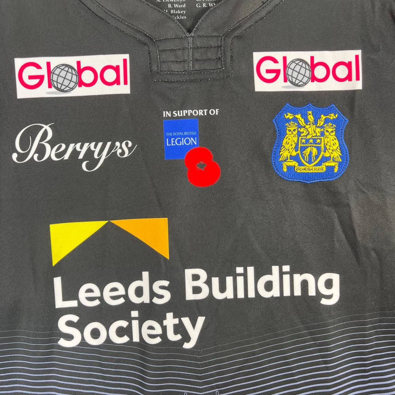 Other ISC Leeds Rhinos Rugby League Black Jersey Poppy Shirt – 3XL Size US XXL / EU 58 / 5 - 4 Thumbnail