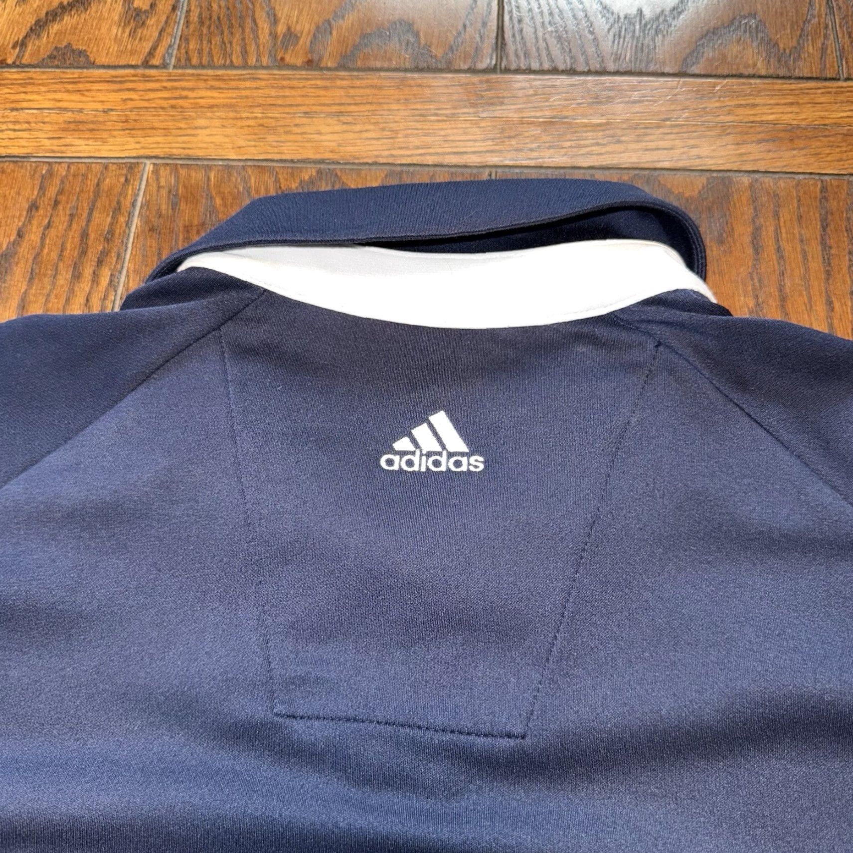 Adidas adidas Golf Polo Shirt Mens Oakmont Medium Blue Squirrel Logo Long Sleeve Solid Size US M / EU 48-50 / 2 - 7 Thumbnail