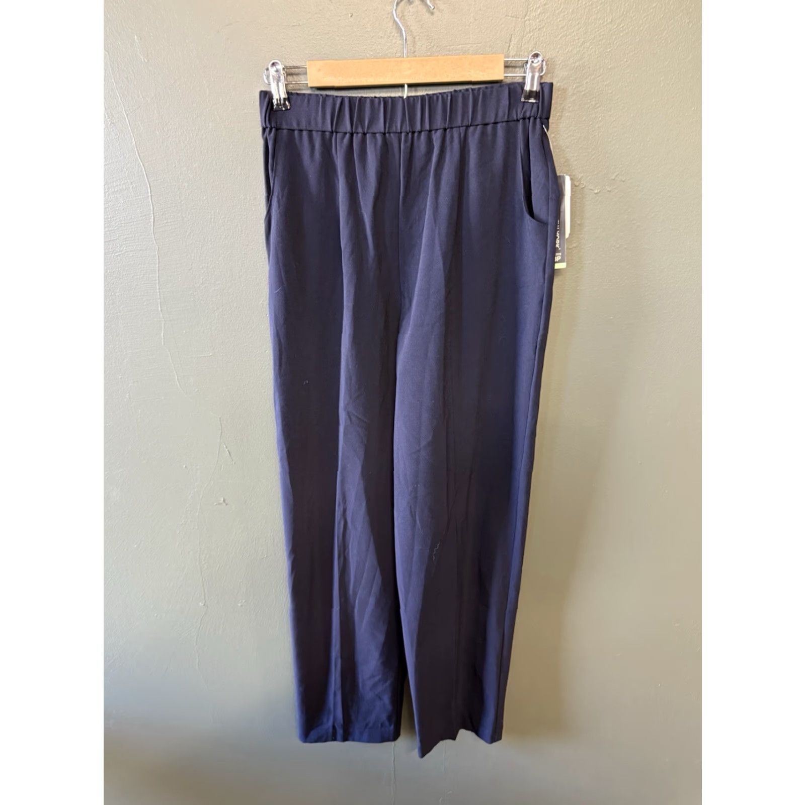 Vintage VINTAGE Briggs Womens Blue Straight Leg Pull On Pants Size 8 Petite NWT Size 30" / US 8 / IT 44 - 2 Thumbnail