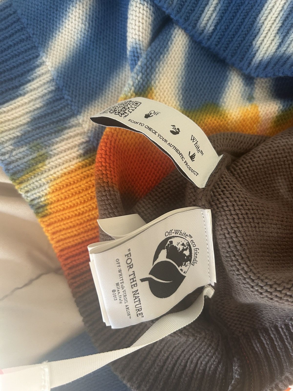 Off-White off-white tie dye crewneck sweater Virgil Abloh OW logo Size US M / EU 48-50 / 2 - 4 Thumbnail