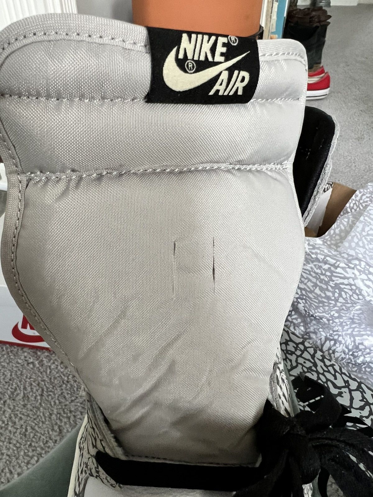 Nike Jordan 1 Retro High OG white cement Size US 12.5 / EU 45-46 - 10 Thumbnail