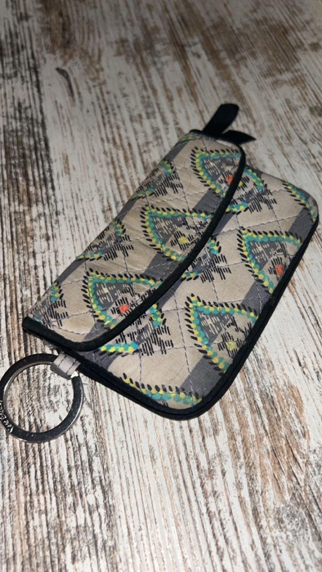 Vera Bradley Women's Vera Bradley Key & Card Holder One Size Beige Gray Size ONE SIZE - 1 Thumbnail