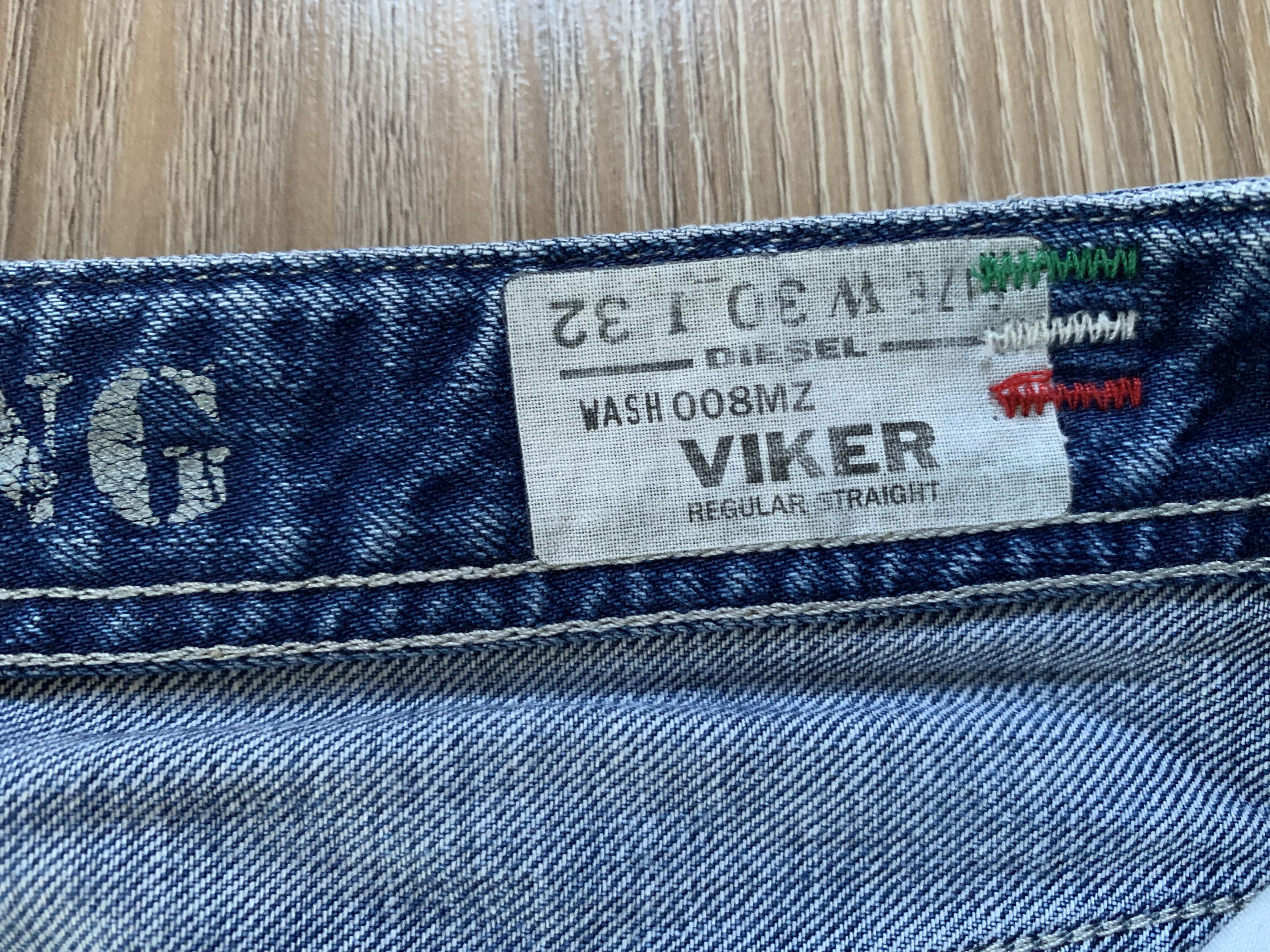 Diesel × Vintage Diesel Viker Regular Straight Vintage Jeans Size US 30 / EU 46 - 8 Thumbnail