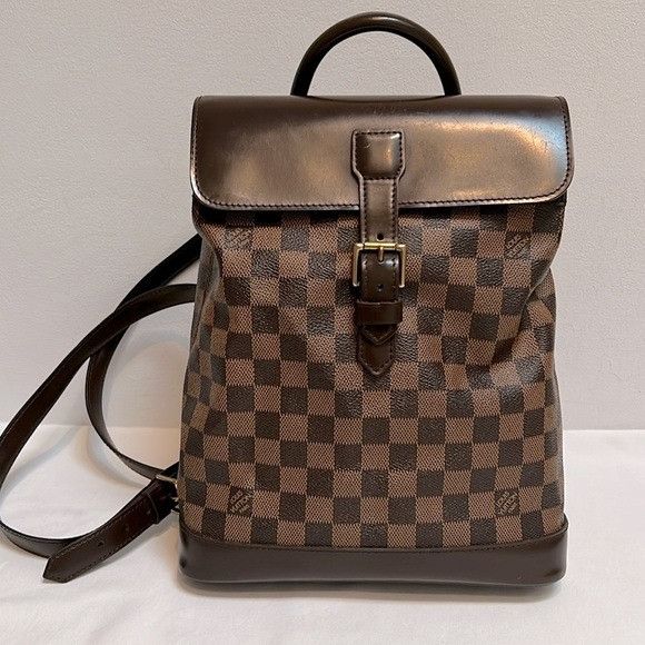 Louis Vuitton Louis Vuitton Damier Ebene Soho Vintage Backpack Size ONE SIZE - 1 Thumbnail