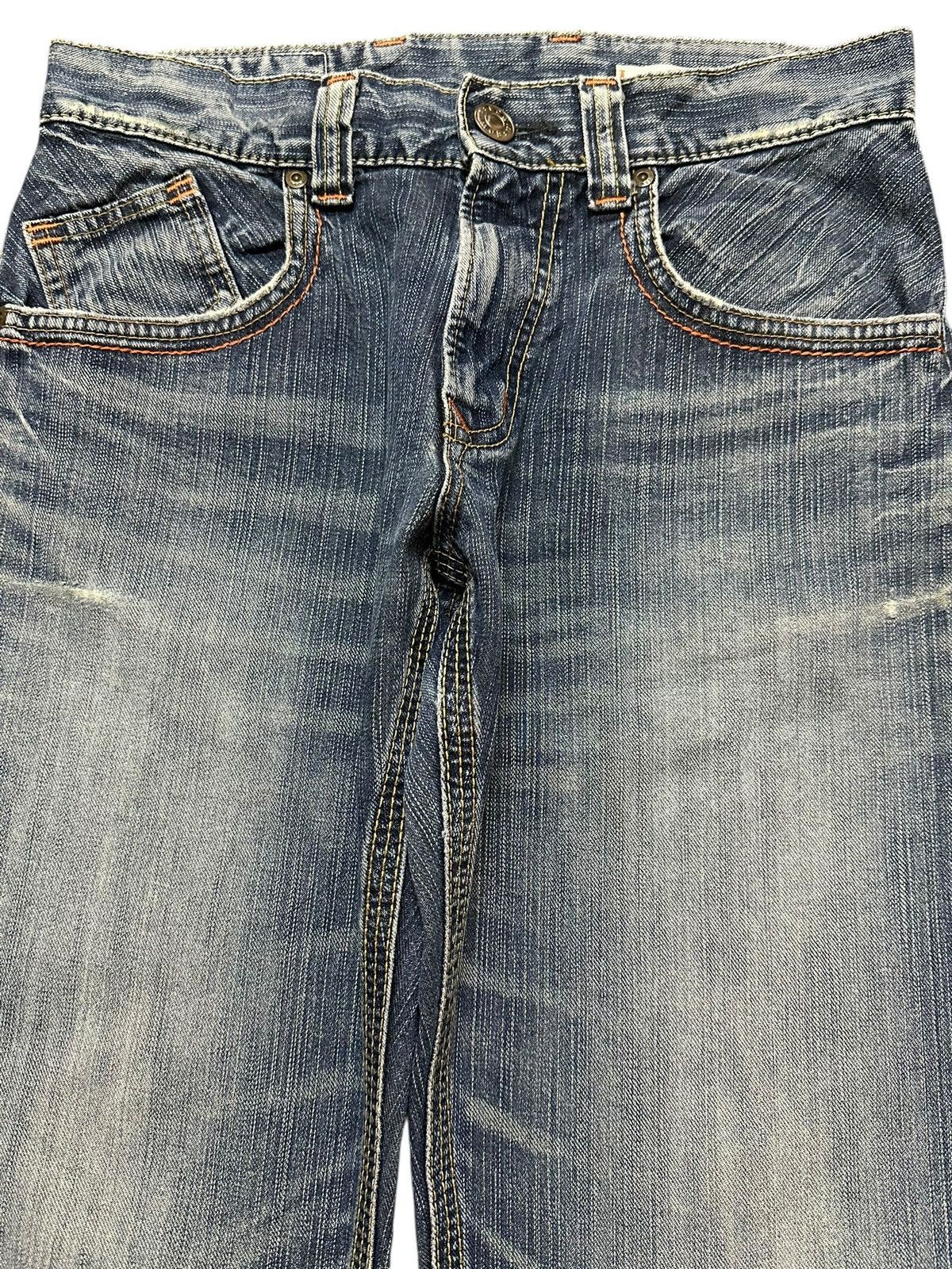 Edwin Edwin XV Exclusive Vintage Blue Faded Wash Style Loose Fits Size US 30 / EU 46 - 3 Thumbnail
