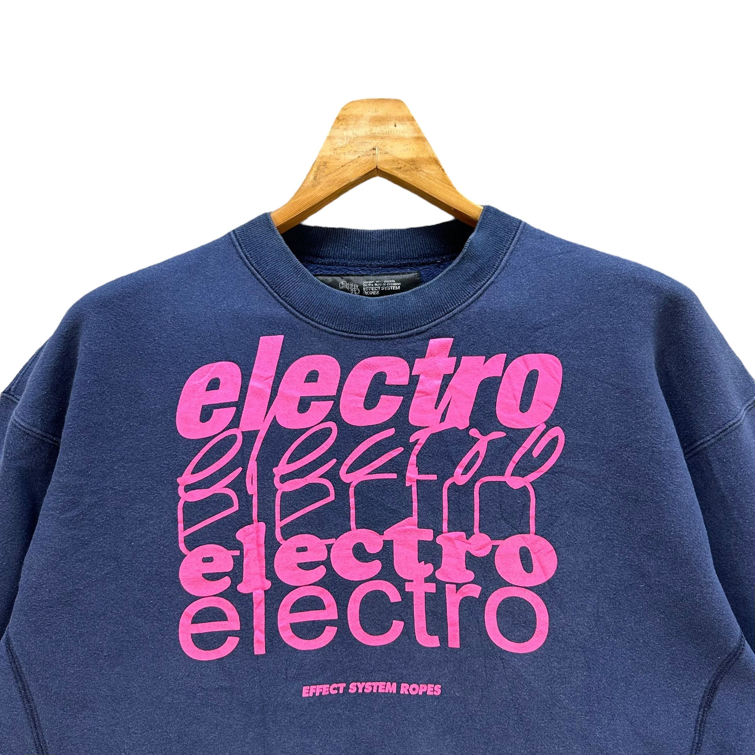 Japanese Brand EFFECT SYSTEM ROPES Electro Crewneck Sweatshirt #A5-0132 Size US L / EU 52-54 / 3 - 2 Thumbnail