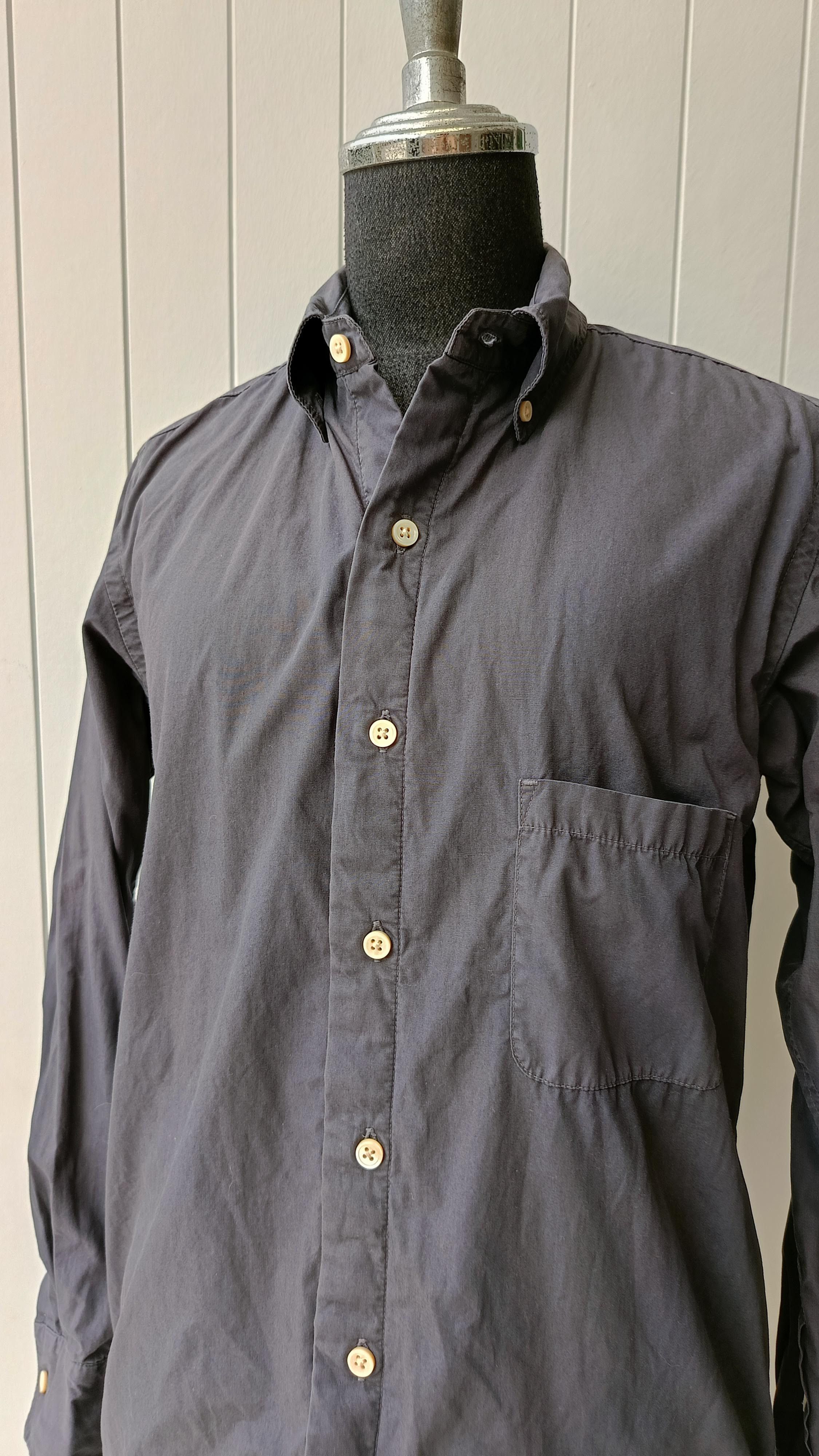 45rpm 45RPM NMD studio by R 1 solid dark gray small lined shirt Size US S / EU 44-46 / 1 - 2 Thumbnail