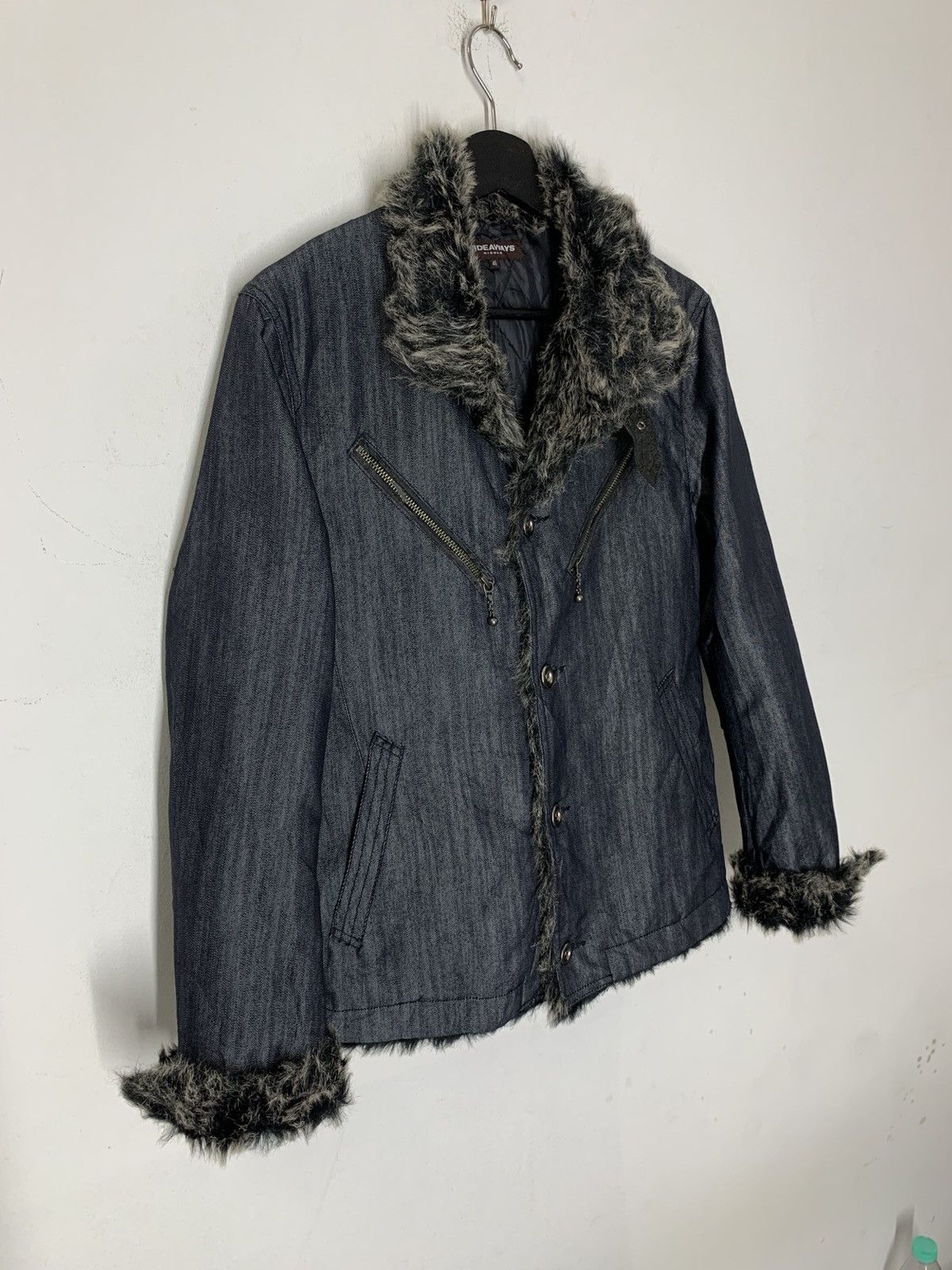 HIDEAWAYS Hideaways Nicole Club Denim Fur Jacket Share Spirit Goa Lgb Size US M / EU 48-50 / 2 - 3 Thumbnail