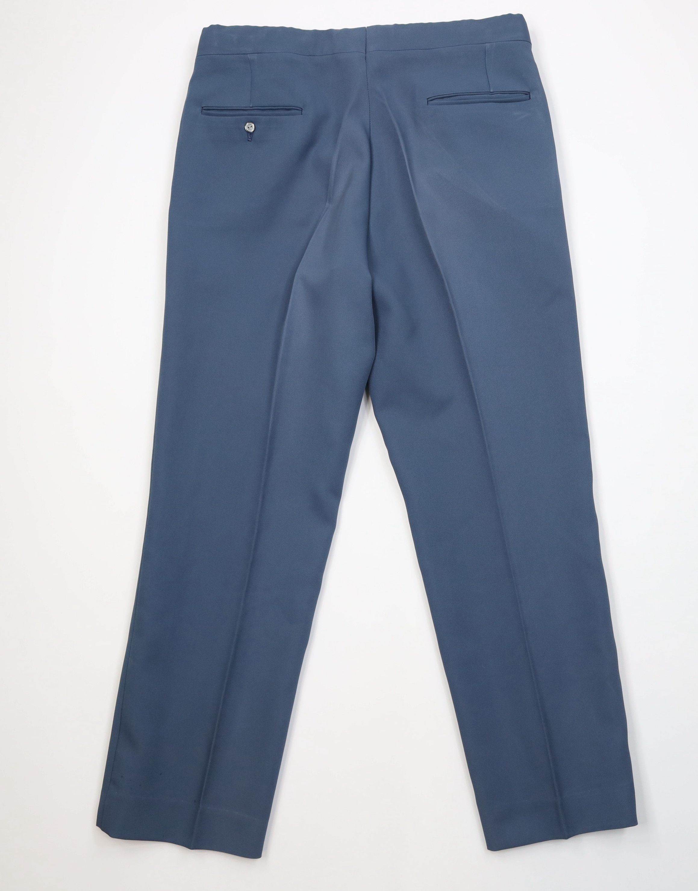 Vintage Vintage 70s Streetwear Flared Wide Leg Chino Pants Blue USA Size US 36 / EU 52 - 13 Thumbnail