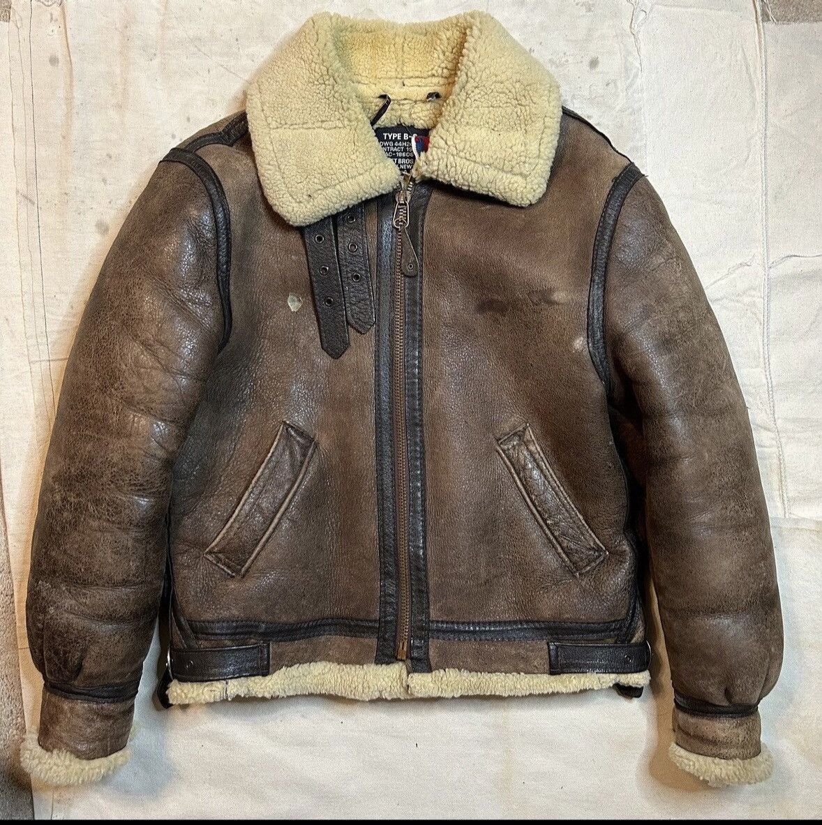 希少✨schott フライトジャケット　B-3 ベージュ　ボア　ムートン　40 楽天市場】SCHOTT B－3の通販