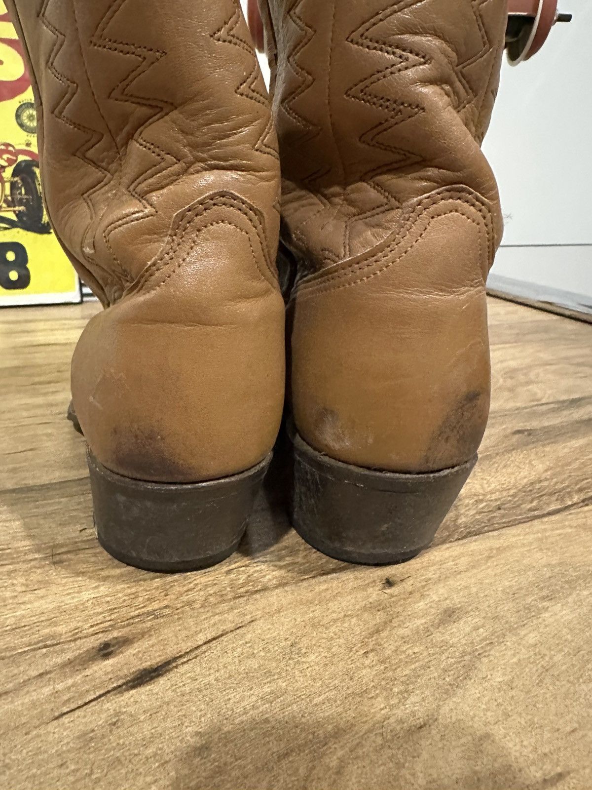 Wrangler Vintage Wrangler Cowboy Boots Tan Size 10 D Size US 10 / EU 43 - 6 Thumbnail