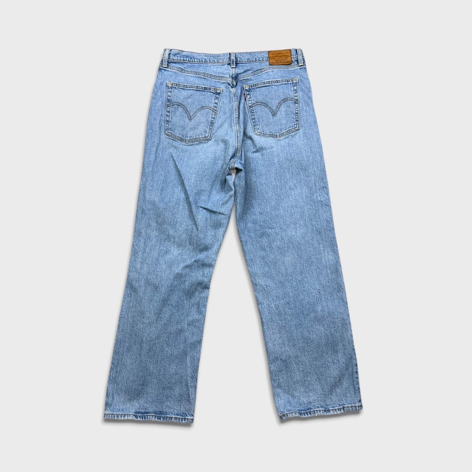 Levi's Levi's Ribcage Straight Jean 32x27 Blue Distressed High Rise Size 32" / US 10 / IT 46 - 6 Thumbnail