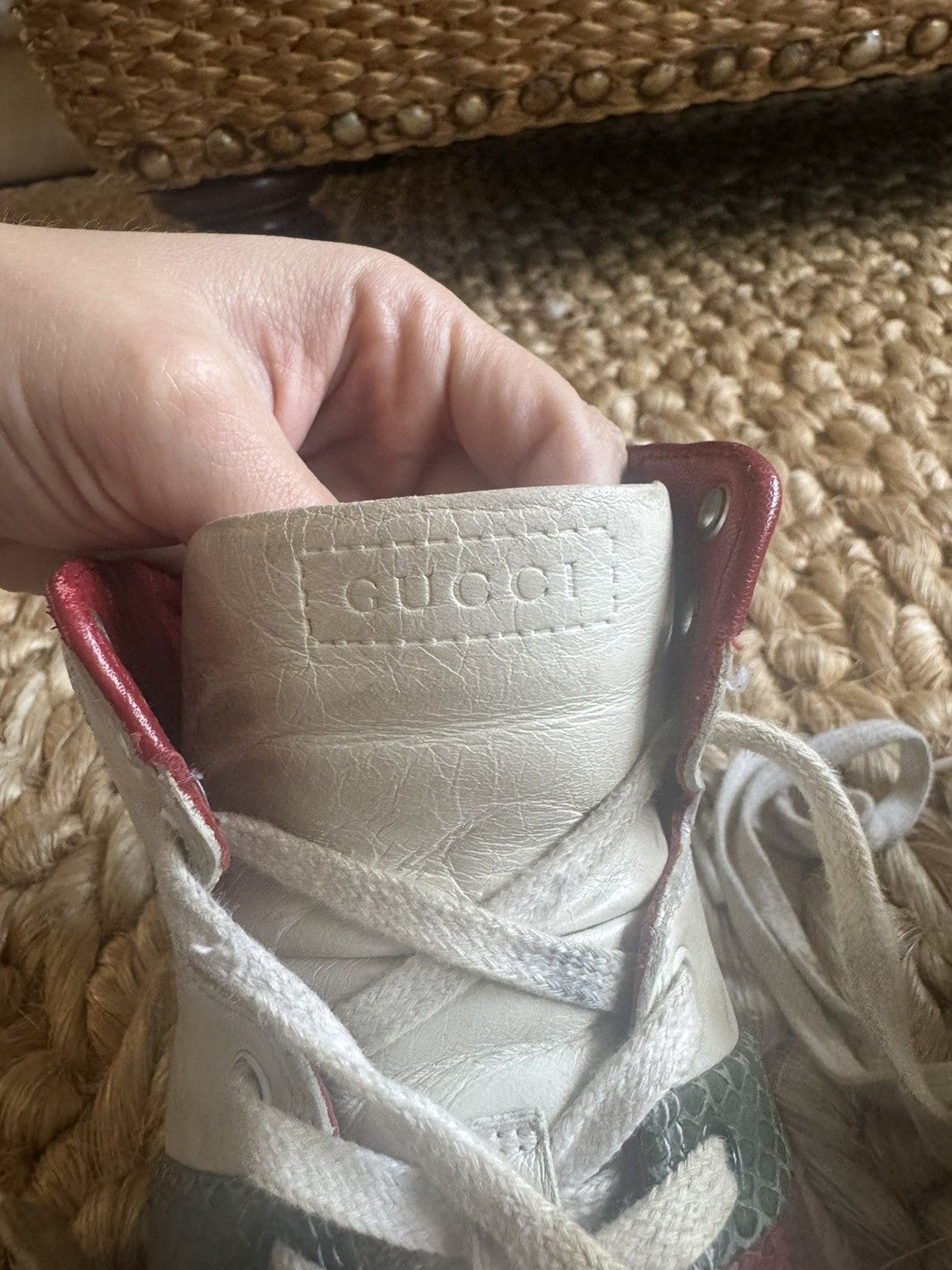 Gucci Vintage Gucci High-Top Sneakers Size US 7.5 / IT 37.5 - 2 Thumbnail
