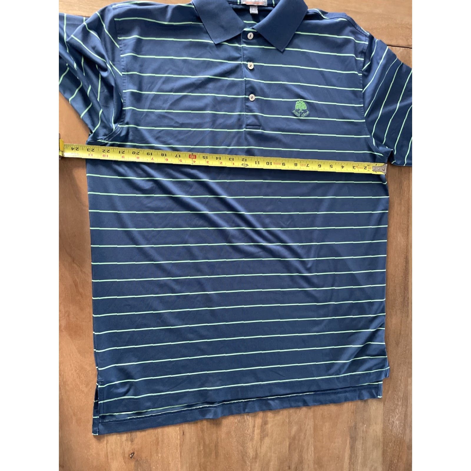 Peter Millar Peter Millar Summer Comfort Blue Striped Performance Golf Polo Men L Relaxed Shirt Size US L / EU 52-54 / 3 - 6 Thumbnail