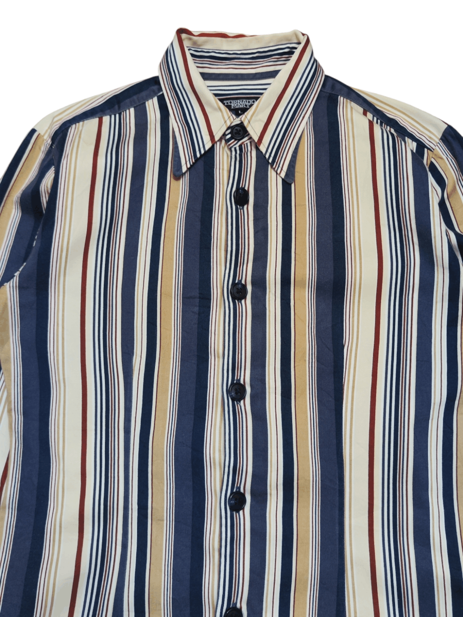 Tornado Mart Tornado Mart Retro Stripe Button-Up Size US L / EU 52-54 / 3 - 2 Thumbnail