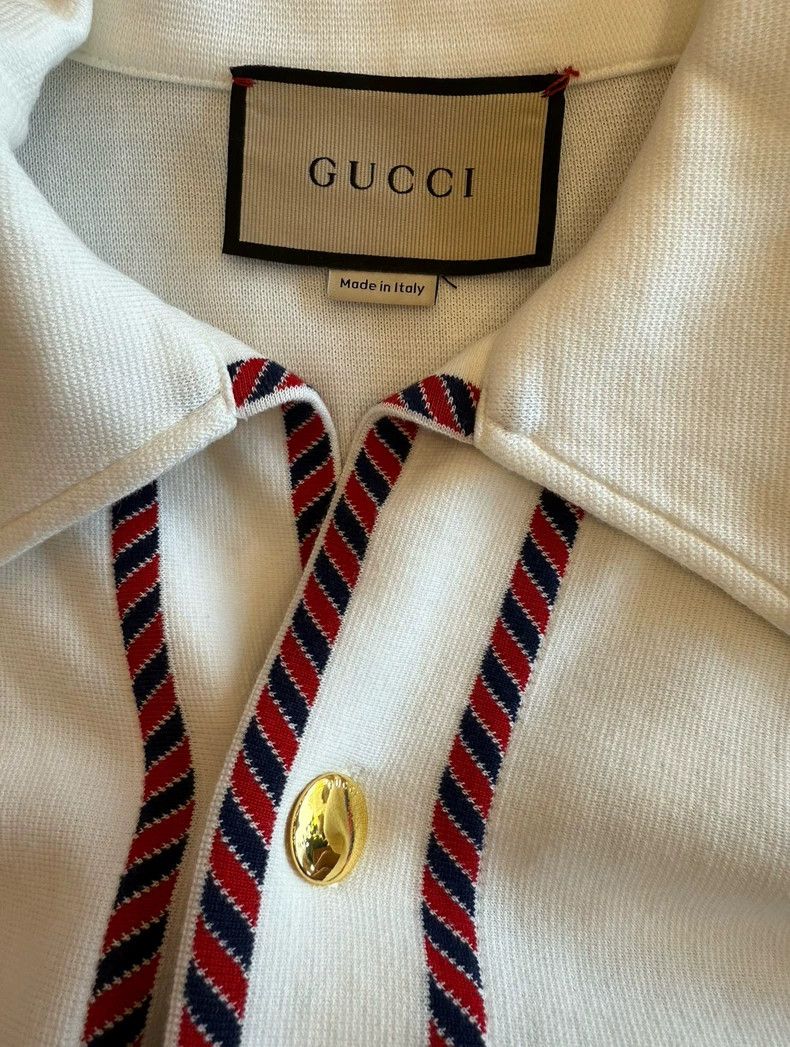 Gucci Gucci Patch pocket contrasting color strip single-breasted Size US S / EU 44-46 / 1 - 5 Thumbnail