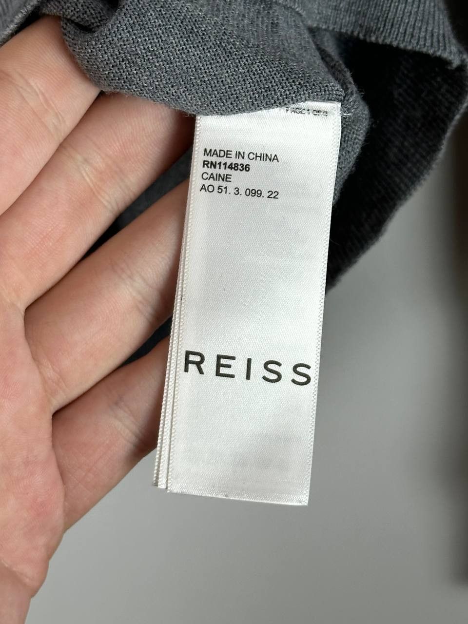 Reiss Reiss Turtleneck Grey Wool Sweater Size M Size US M / EU 48-50 / 2 - 9 Thumbnail