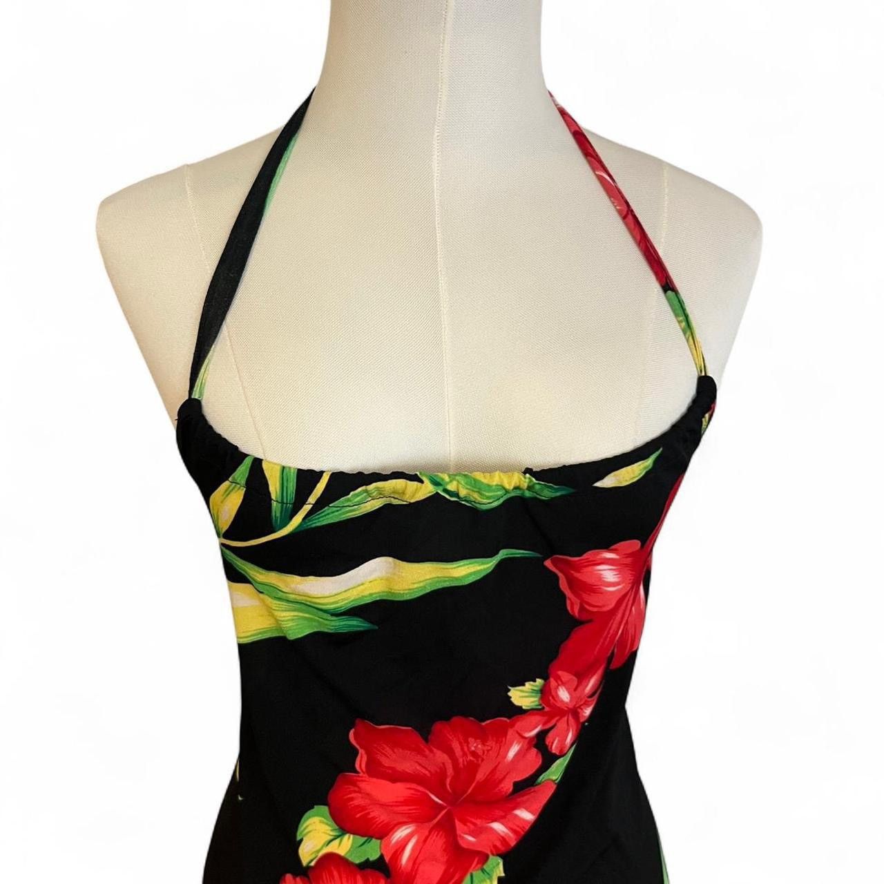 Other Vintage y2k Hawaiian floral coconut girl summer halter dress Size S / US 4 / IT 40 - 2 Thumbnail
