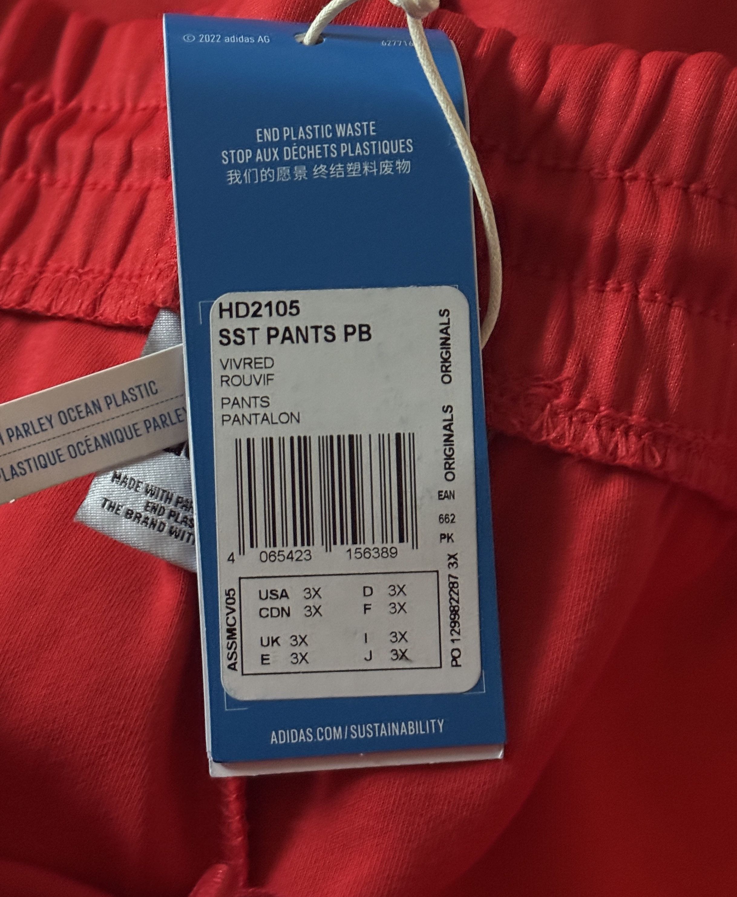 Adidas adidas Originals Womens Primeblue Track Pants Plus Size 3x Size 42" / US 20 - 4 Thumbnail