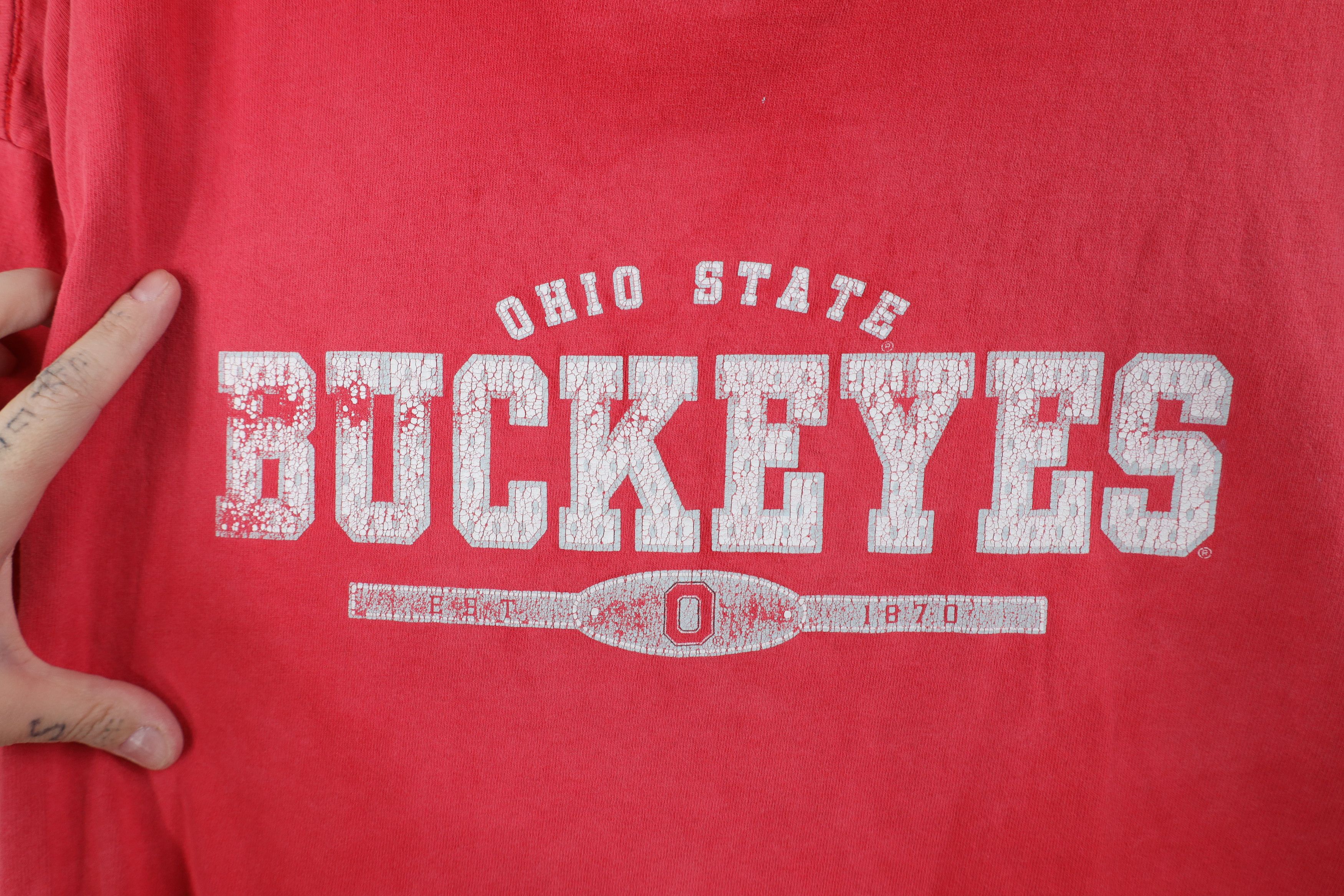 Vintage Vintage Spell Out Ohio State University Short Sleeve T-Shirt Size US XXL / EU 58 / 5 - 8 Thumbnail
