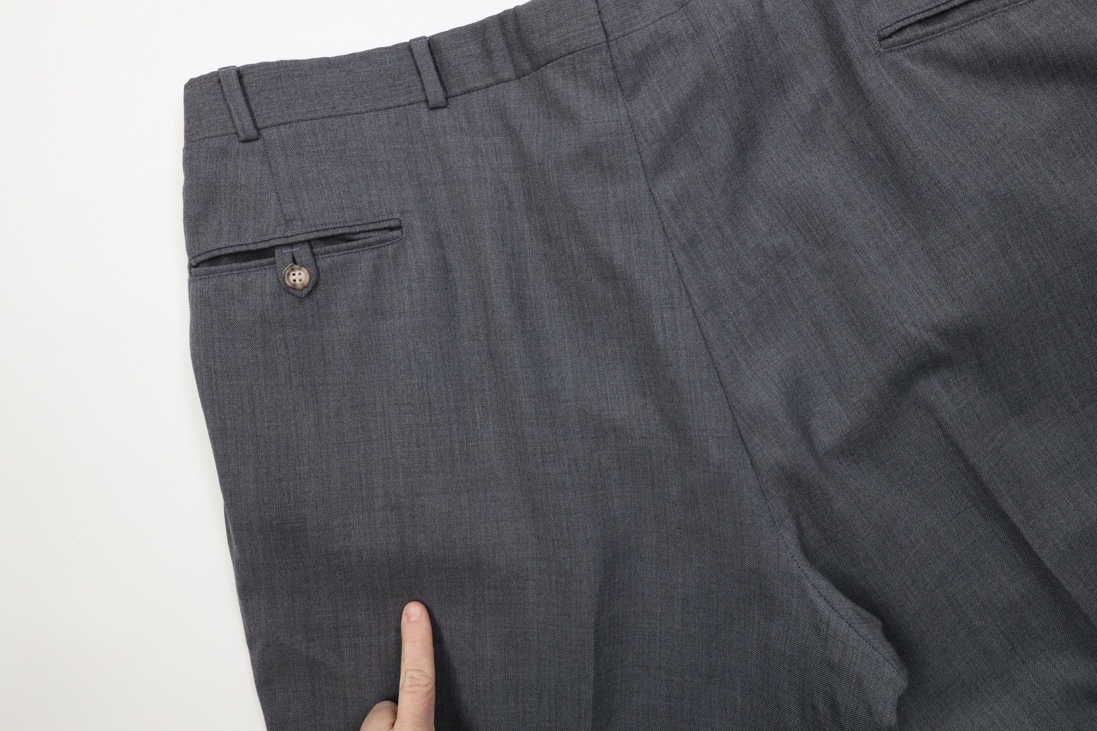 Lands' End Vintage 80s Lands End Knit Wide Leg Chino Pants Gray USA Size US 40 / EU 56 - 15 Thumbnail